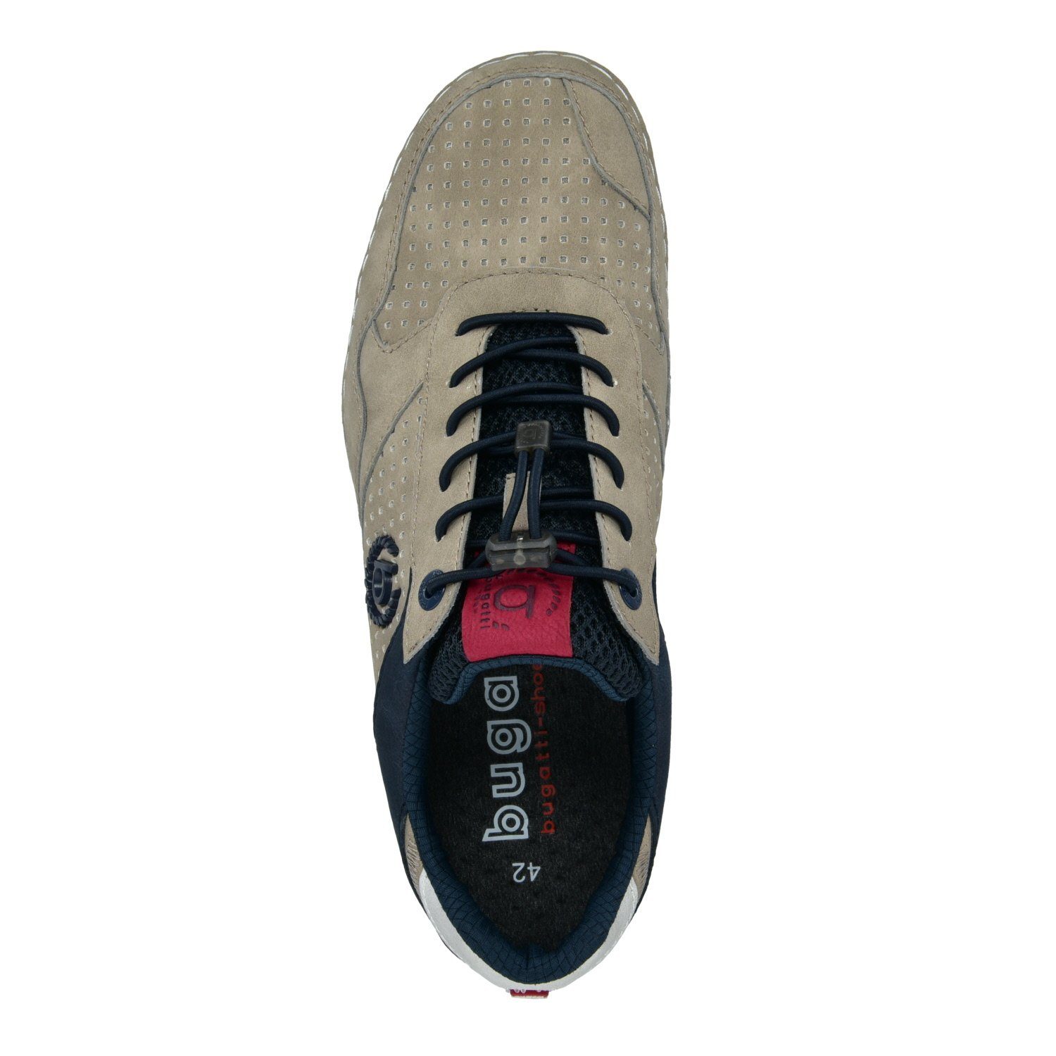 bugatti Bugatti Herren Sneaker CANARIO 321-48010-5000-1400 taupe Sneaker