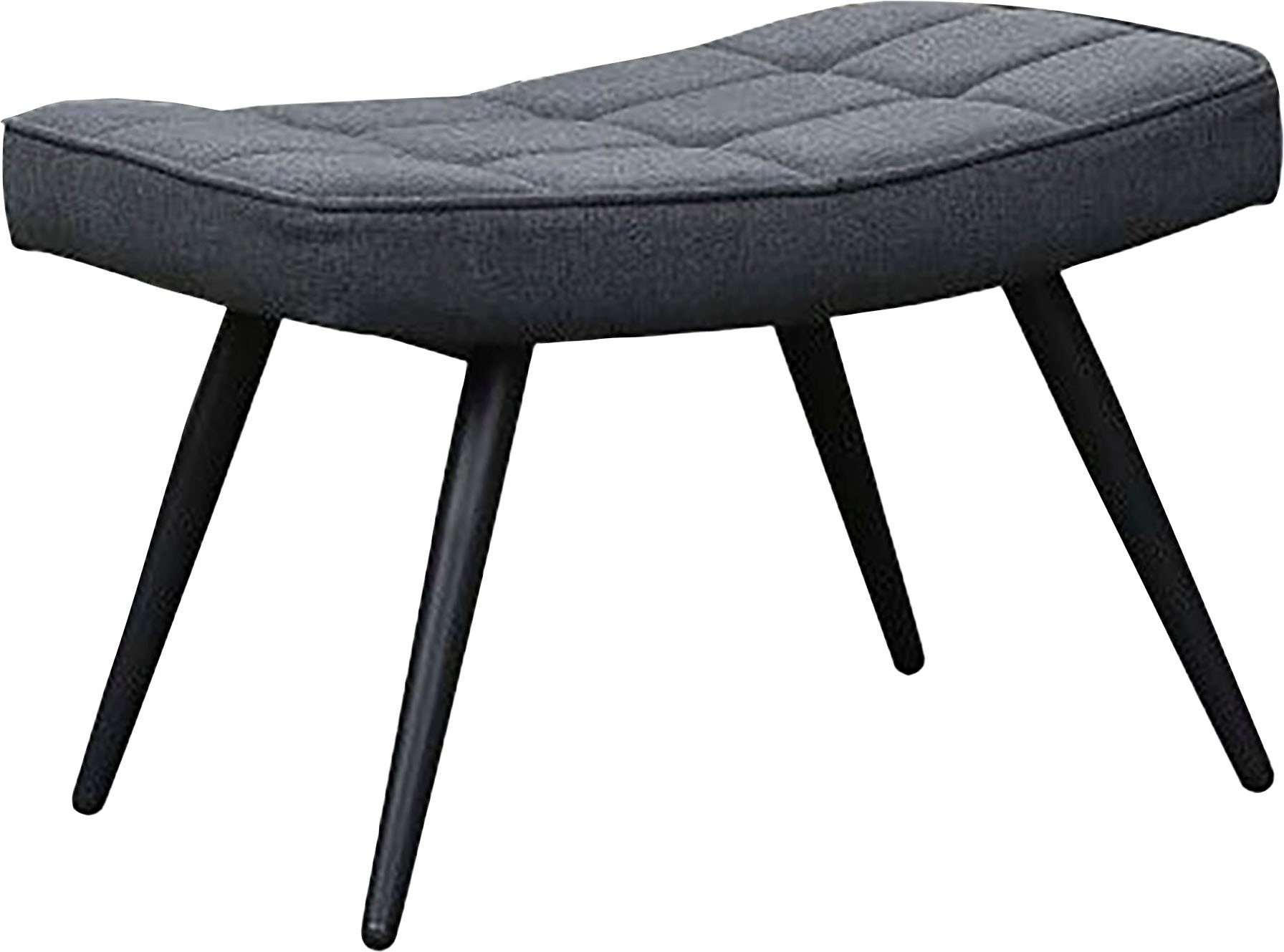 byLIVING Sessel Uta (1-St), Webstoff oder Cord, oder mit Hocker, | ohne wahlweise schwarz schwarz in Samt