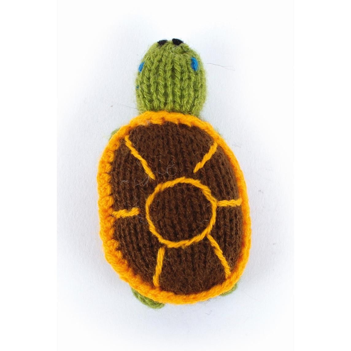 El Puente Fingerpuppe Gestrickte Fingerpuppe "Schildkröte", Handmade, Handmade