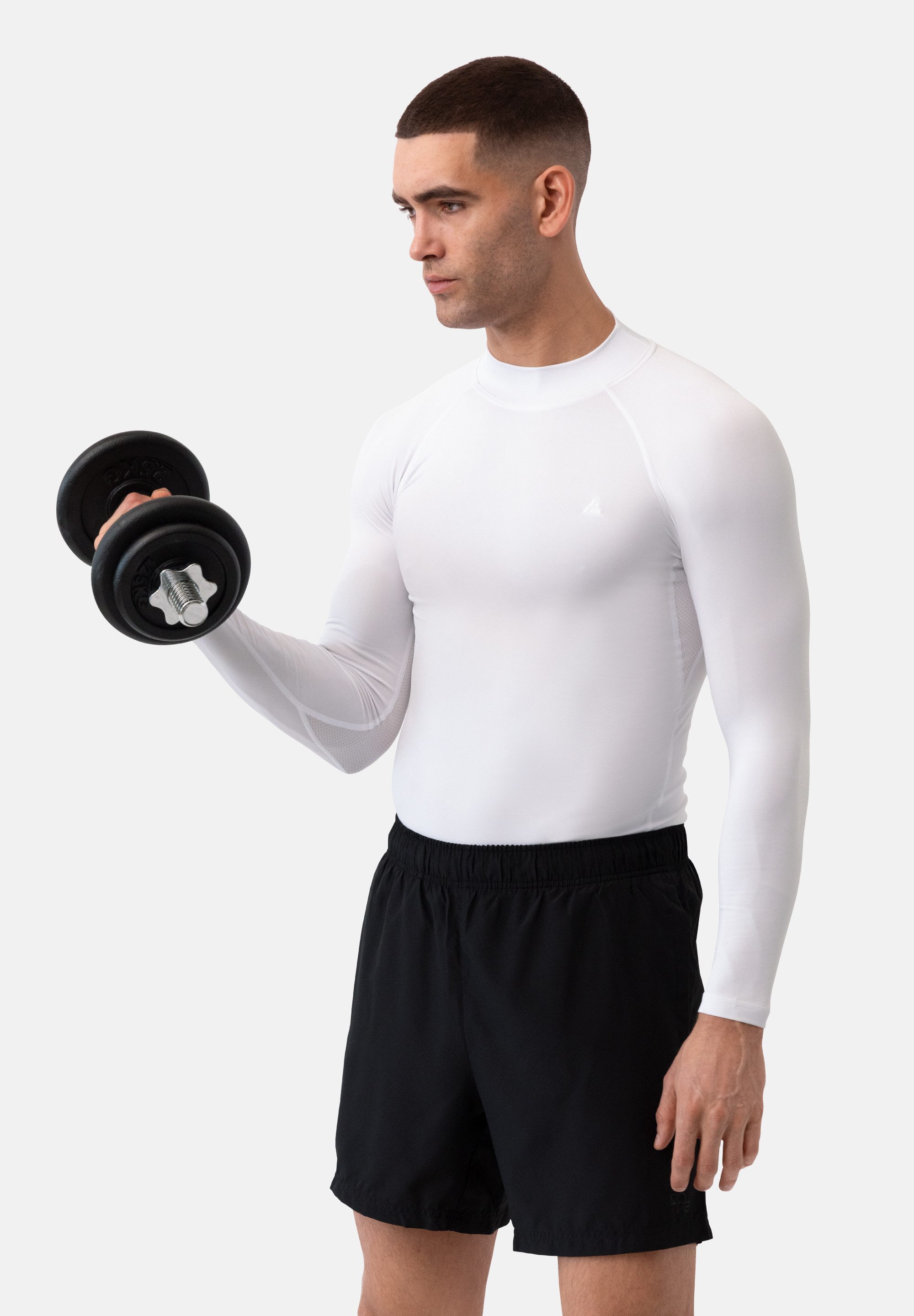 DANISH ENDURANCE Langarmshirt Compression LS (2-St) Herren Kompressions-Langarm, Atmungsaktiv & Schnelltrocknend