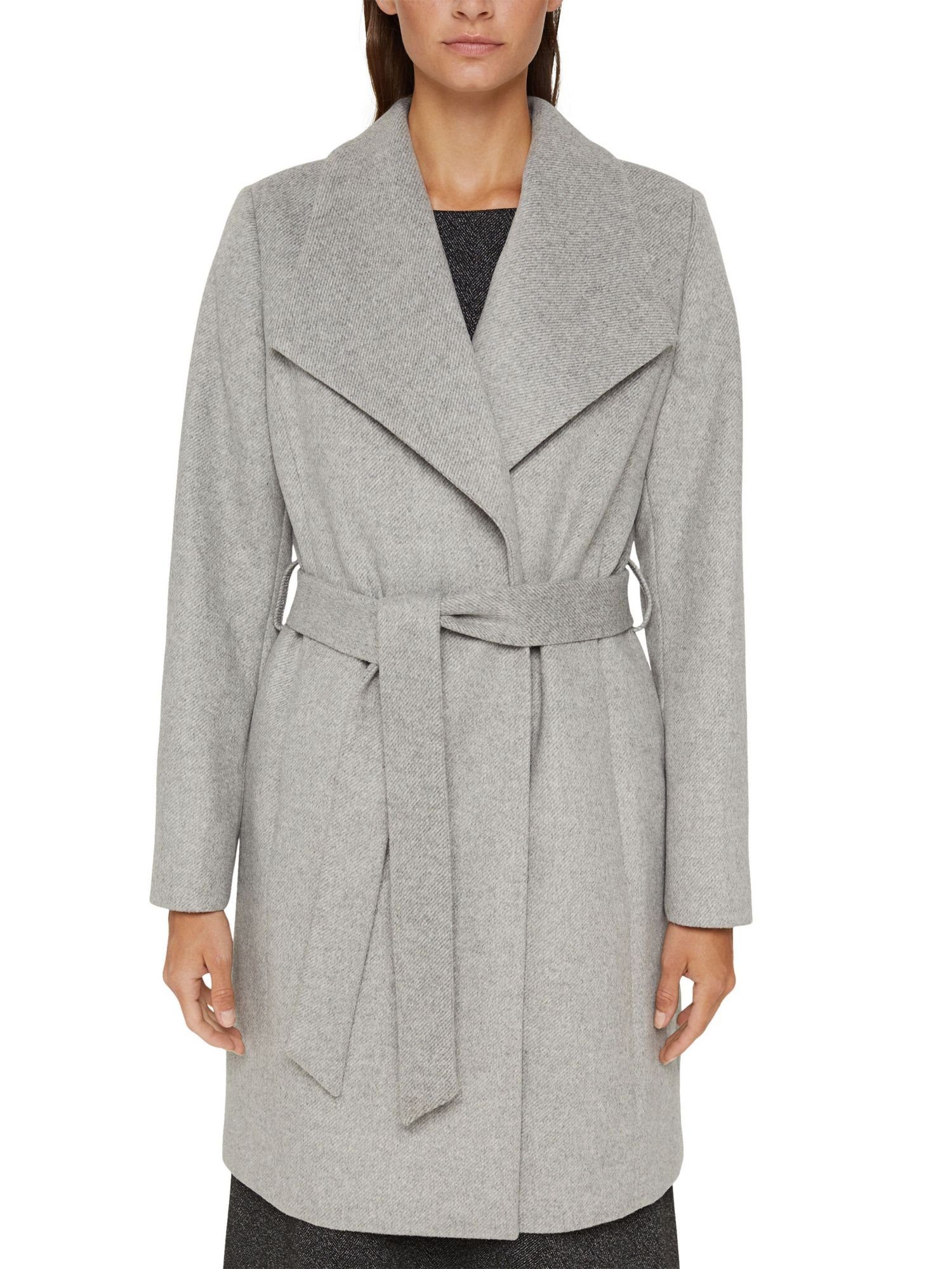Esprit Collection Wintermantel »Mit Wolle: Mantel mit großem Kragen« online  kaufen | OTTO