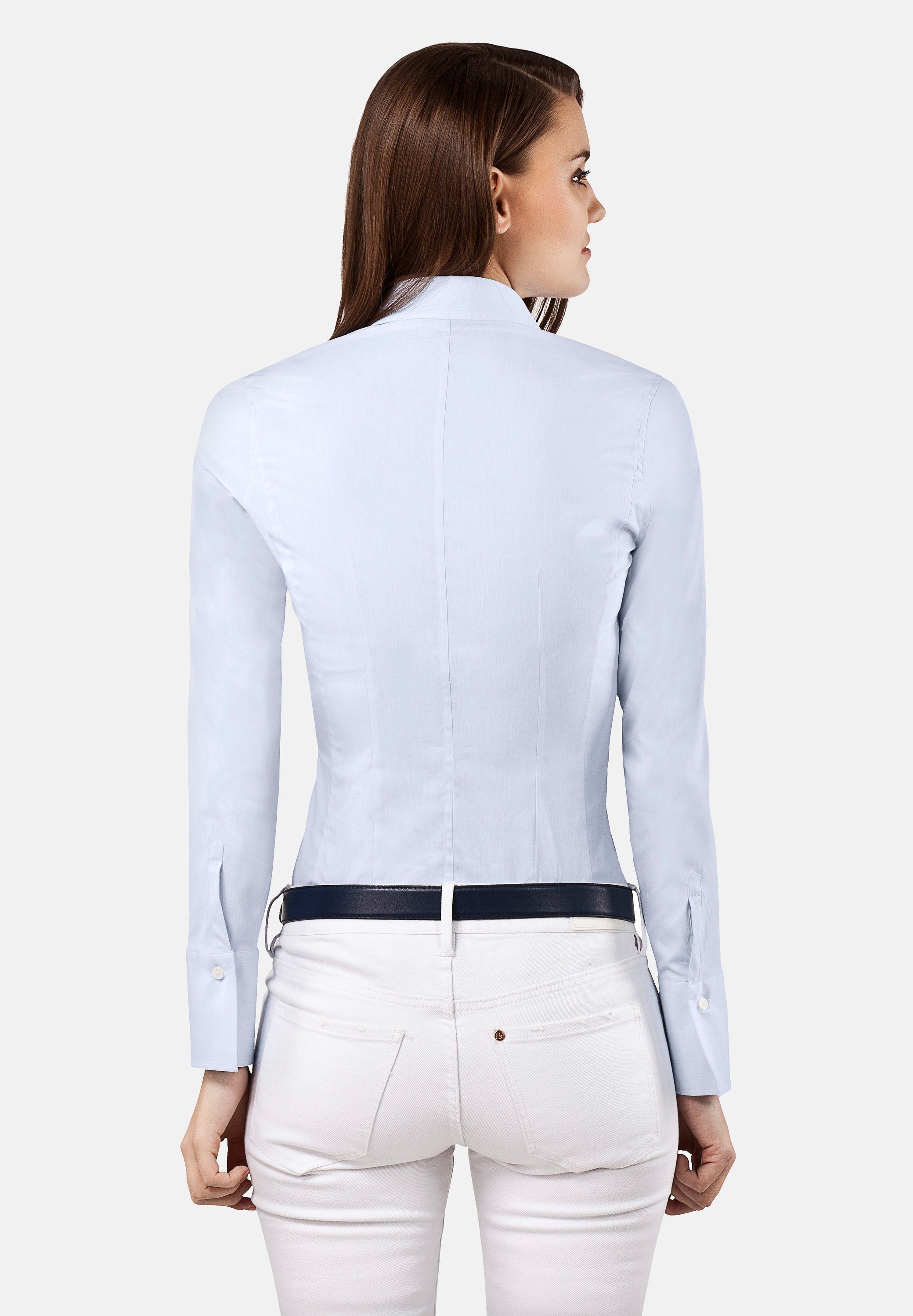 Vincenzo Boretti Klassische Bluse tailliert stretch günstig online kaufen