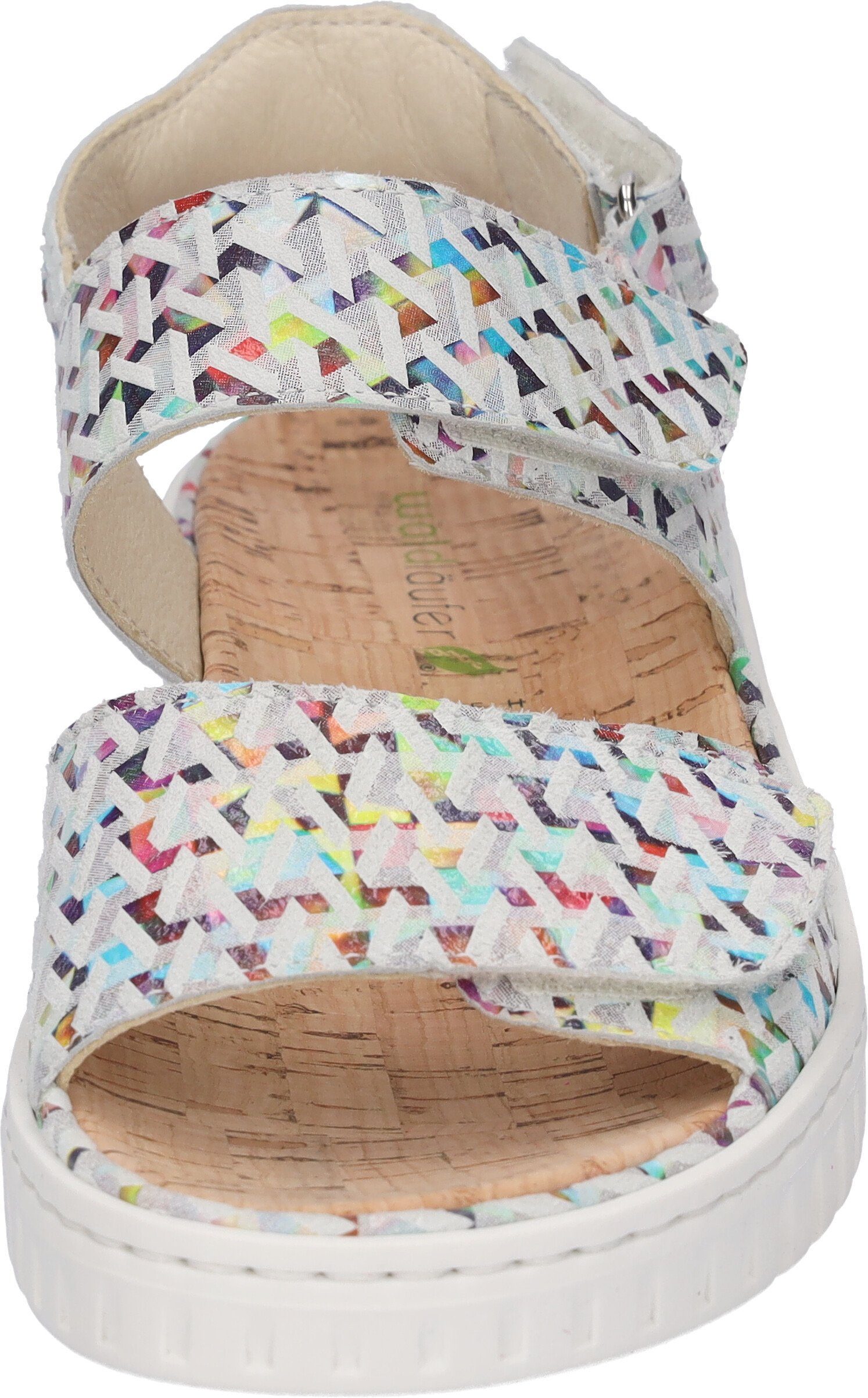 Waldläufer H-Willow Keilsandalette Sommerschuh, Sandale, Klettschuh mit Kork-Fußbett, Weite H