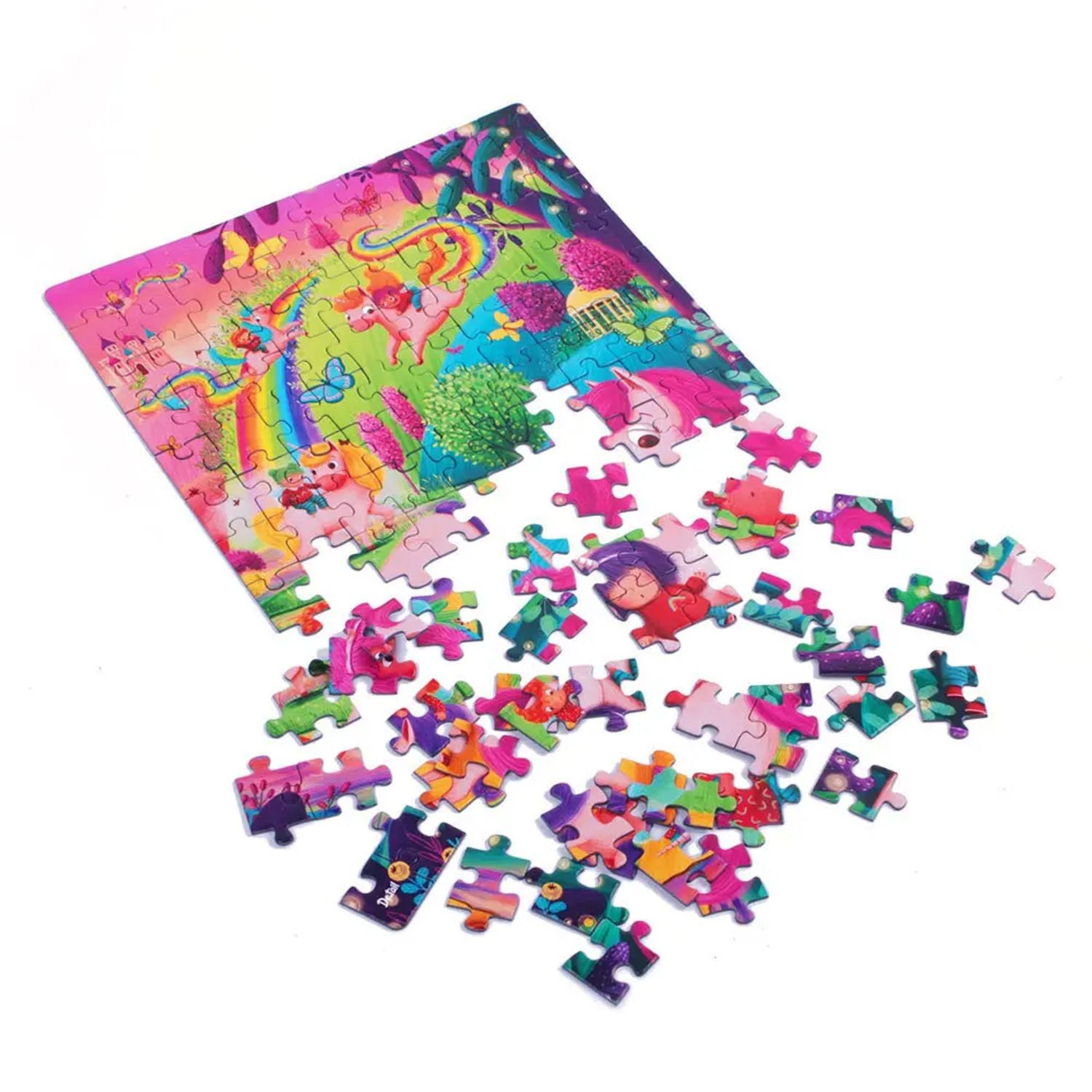 Käfer Puzzle Puzzle De.tail Regenbogen-Spaziergang DT100-23, Puzzleteile