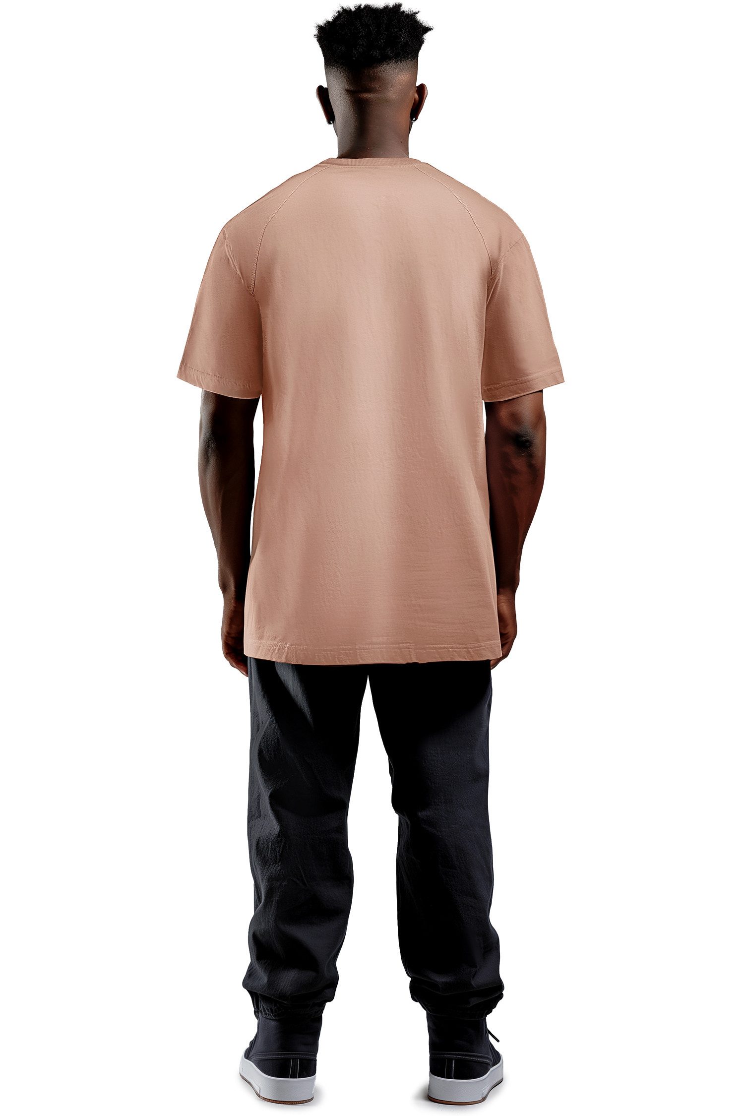 Reichstadt Oversize-Shirt Herren Oversized Kurzarmshirt 22RS033 mit Stitching auf der Brust
