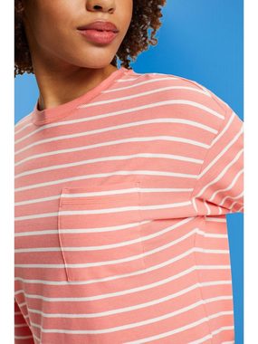 Esprit Nachthemd Jersey-Nachthemd mit Streifenmuster