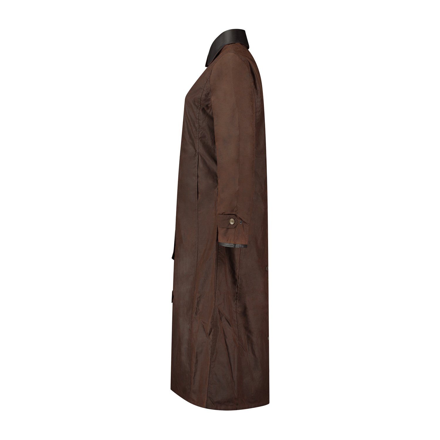 Jane Braun Coat wasserabweisend MGO Outdoorjacke Lady Wax winddicht und Long