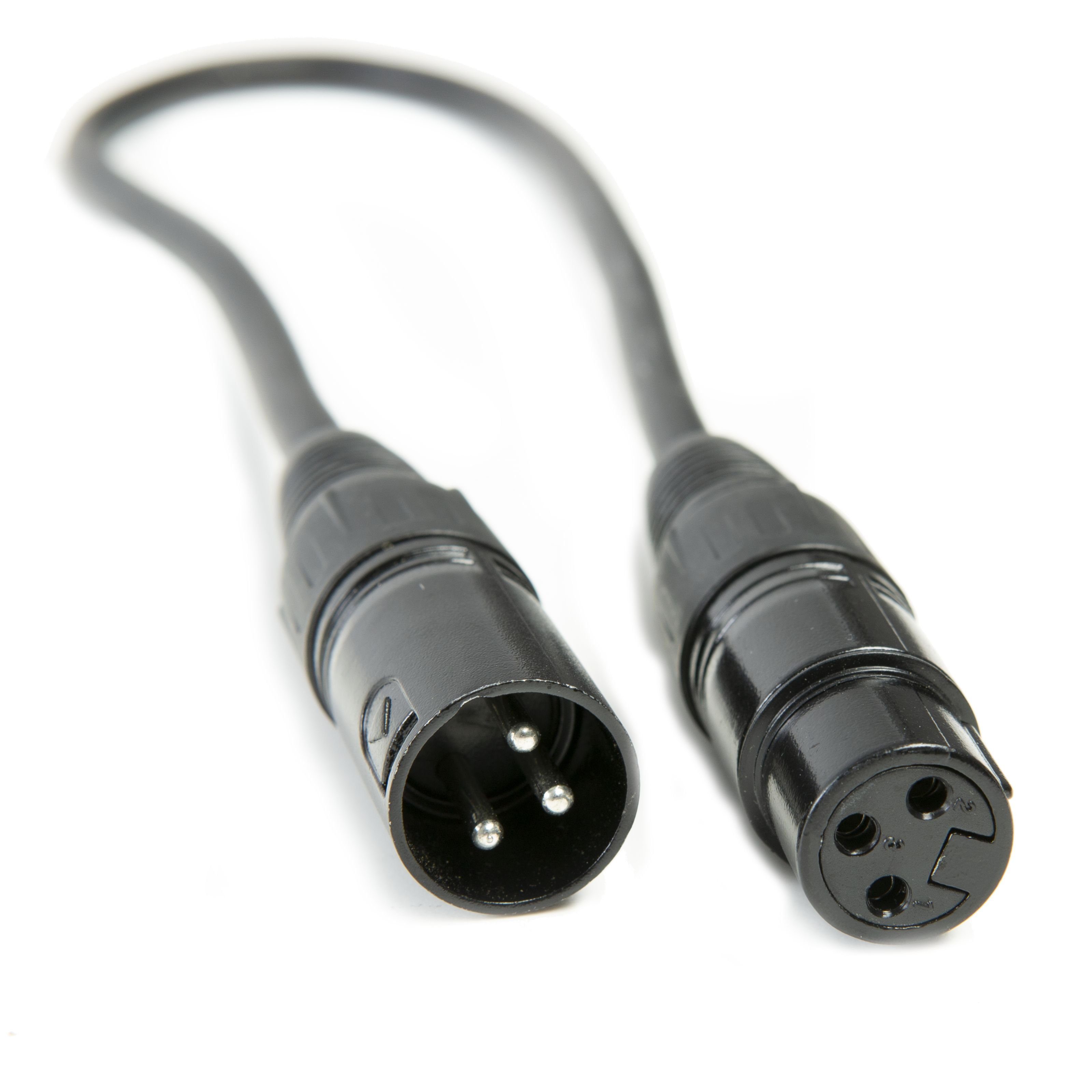 lightmaXX Lampen-Verbindungskabel, DMX Kabel, 3-polig, XLR