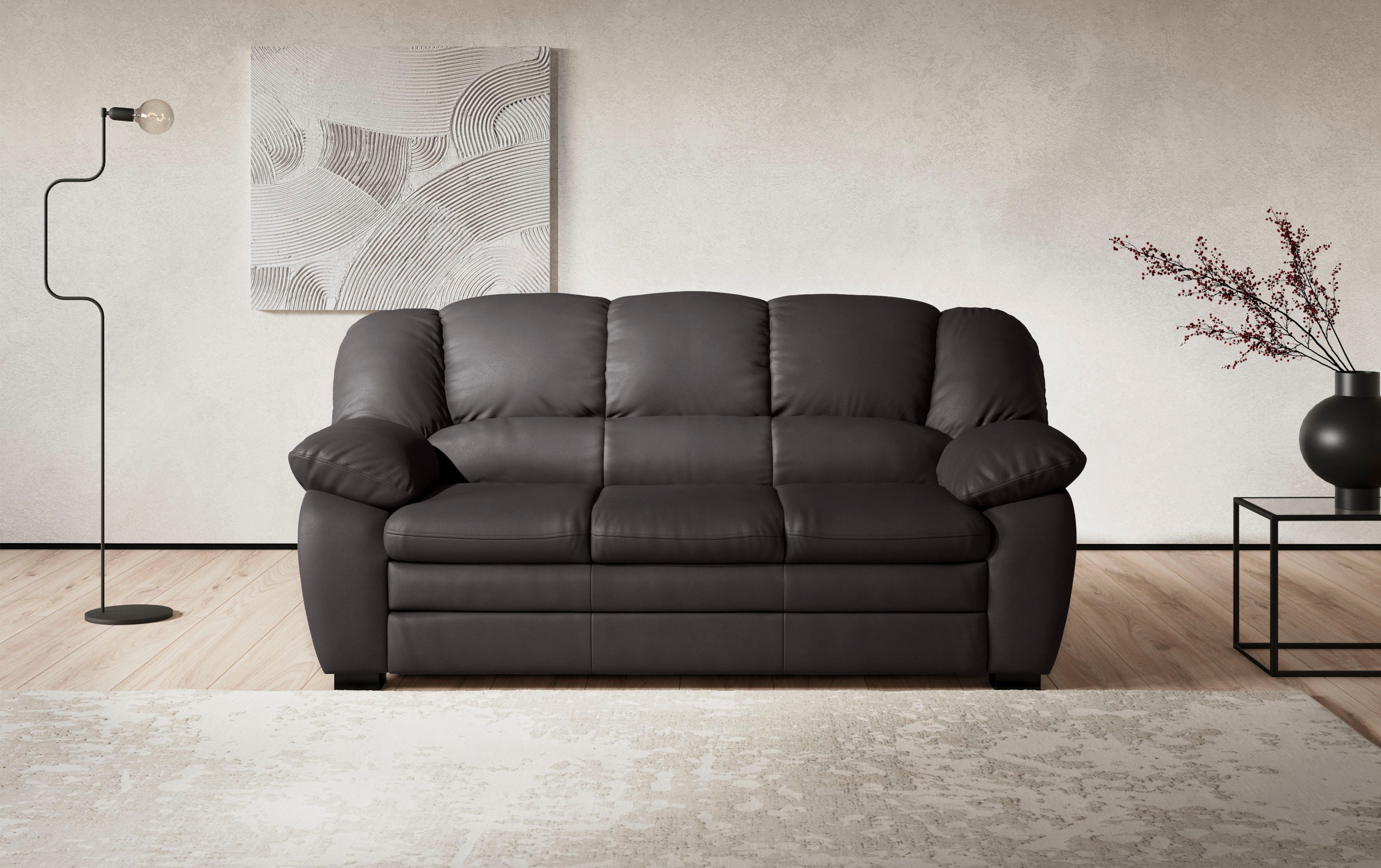 COTTA 2,5-Sitzer Casino Sofa, Garnitur: Sessel 2,5-Sitzer, B: 185 cm, Sitzhöhe 43 cm, Polstergarnitur, auch als Set erhältlich