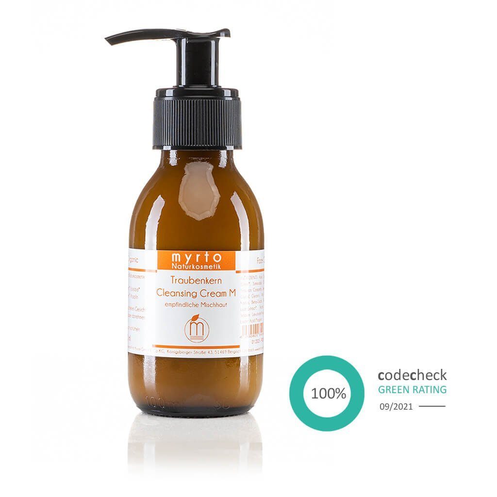 Gesichts-Reinigungscreme Bio Traubenkern Cleansing Cream M - für empfindliche Mischhaut