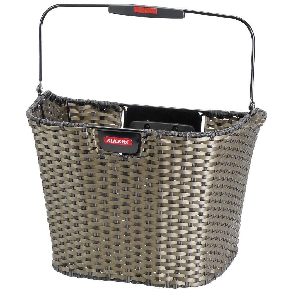 KlickFix Fahrradkorb KLICKfix Lenkerkorb Structura bronze 28x34x27 cm