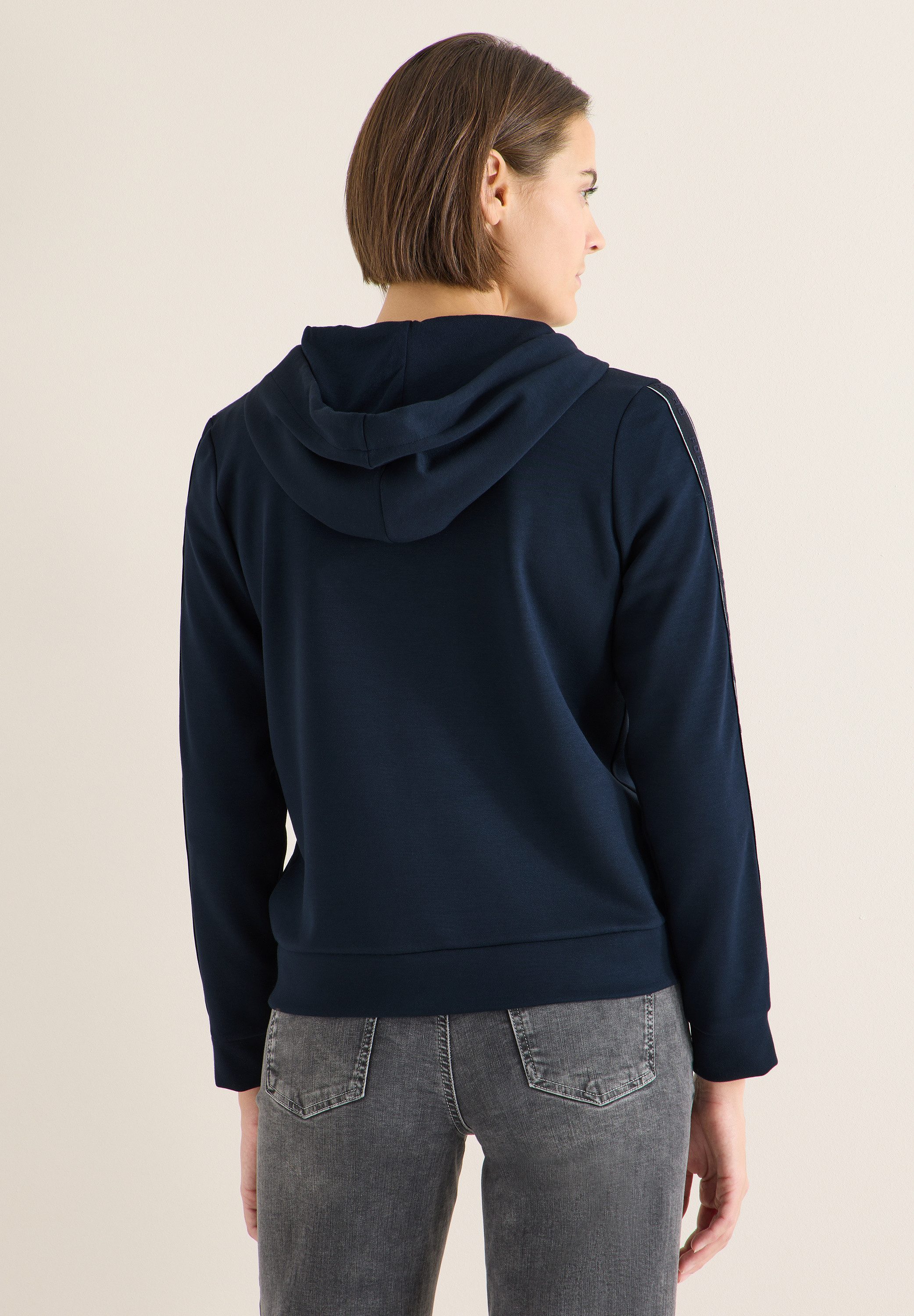 CECIL Sweatjacke mit Kontrastdetail günstig online kaufen