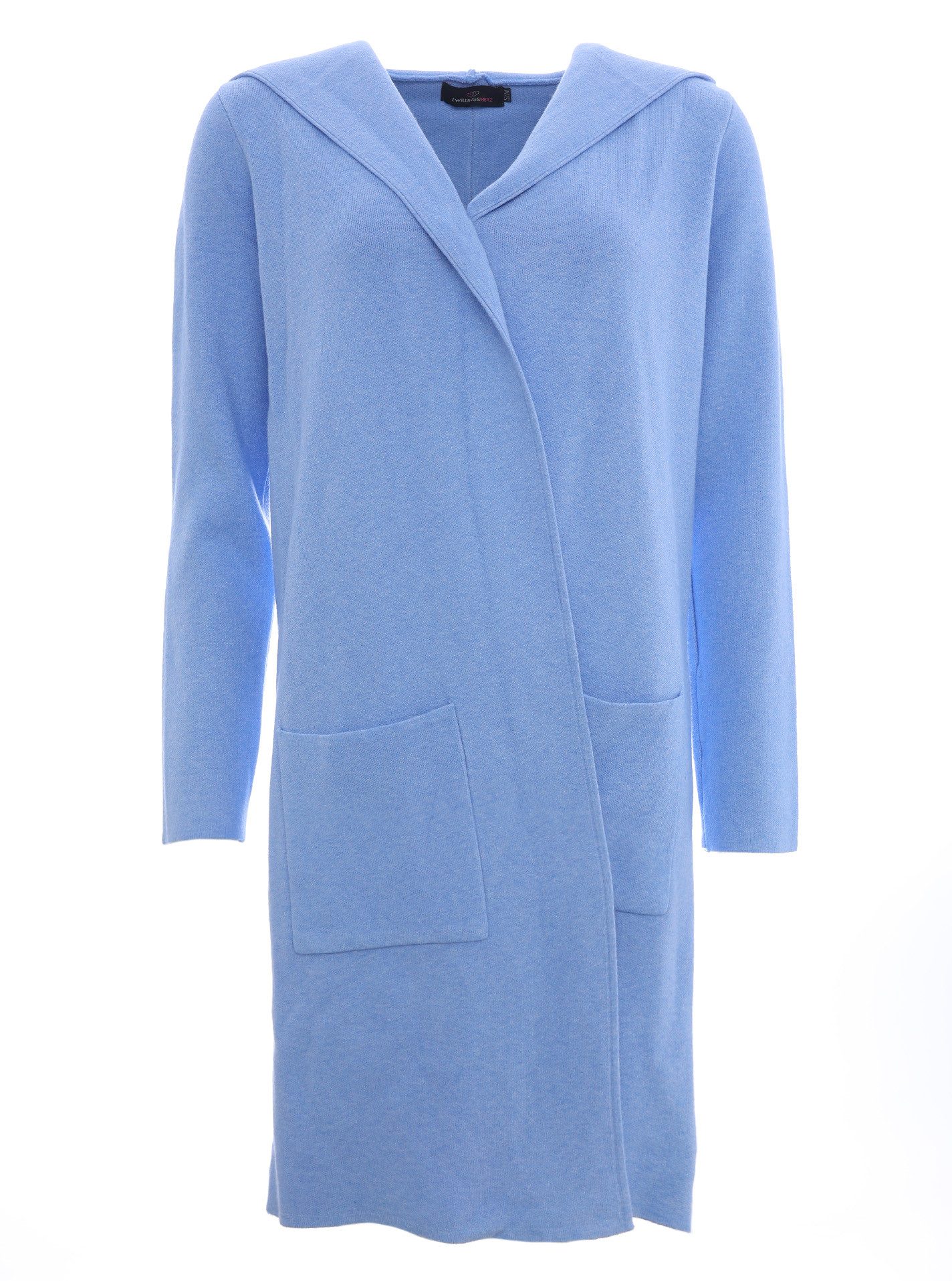 Zwillingsherz Cardigan Kapuze, Taschen, Langarm, ohne Verschluss