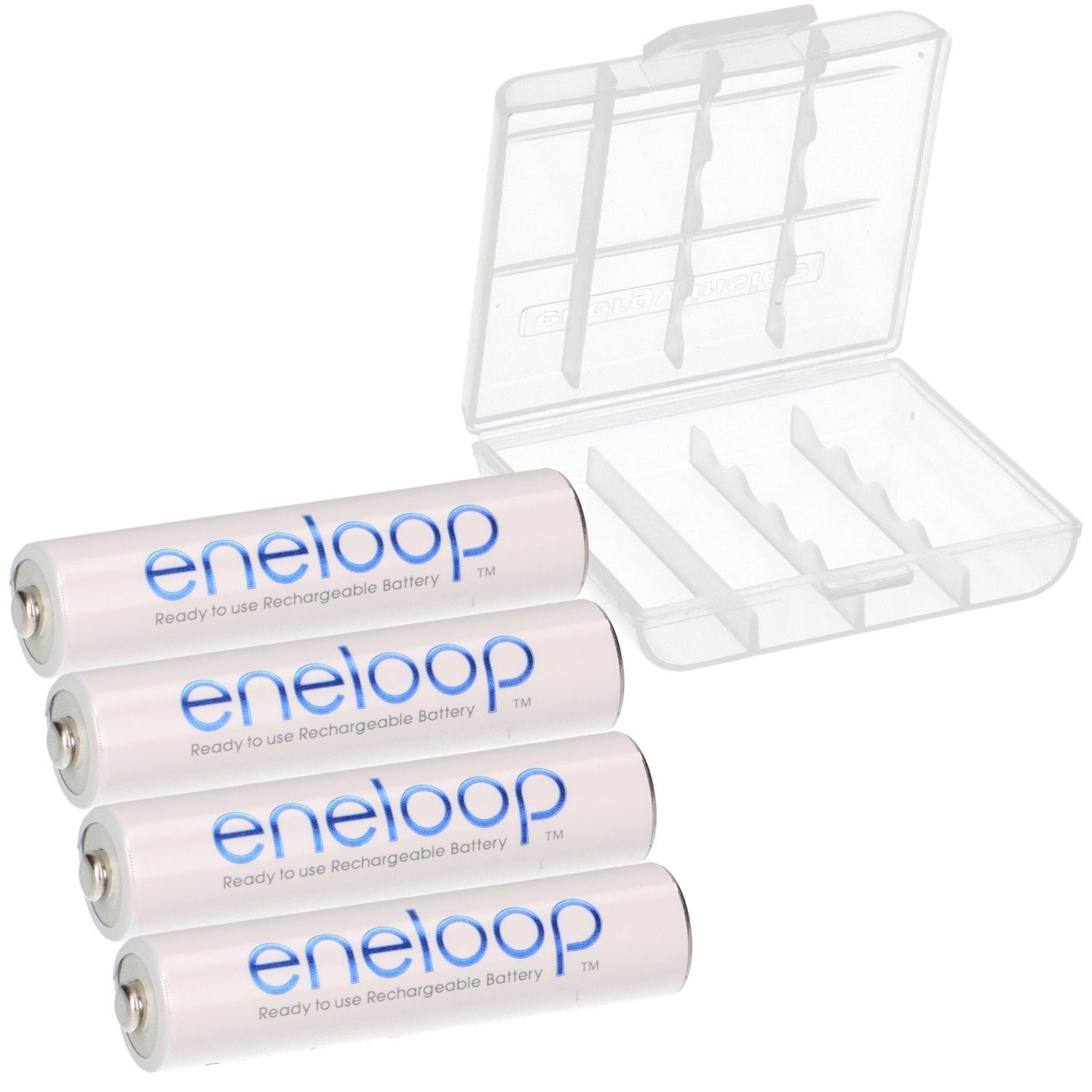 eneloop 4× eneloop AAA 800 mAh – BK-4MCCE/BF1 NiMH 1,2 V (HR03) lose + Box Akku
