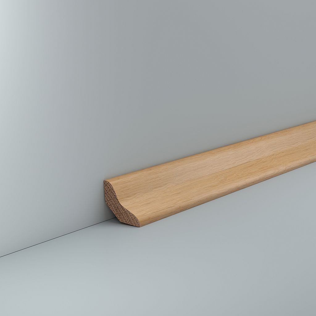 Südbrock Sockelleiste Sockelleiste Hohlkehlleiste Eiche unbehandelt 30 x 30 Deckenleiste, L: 240 cm, H: 3 cm, 1-St., Unbehandelte Eiche