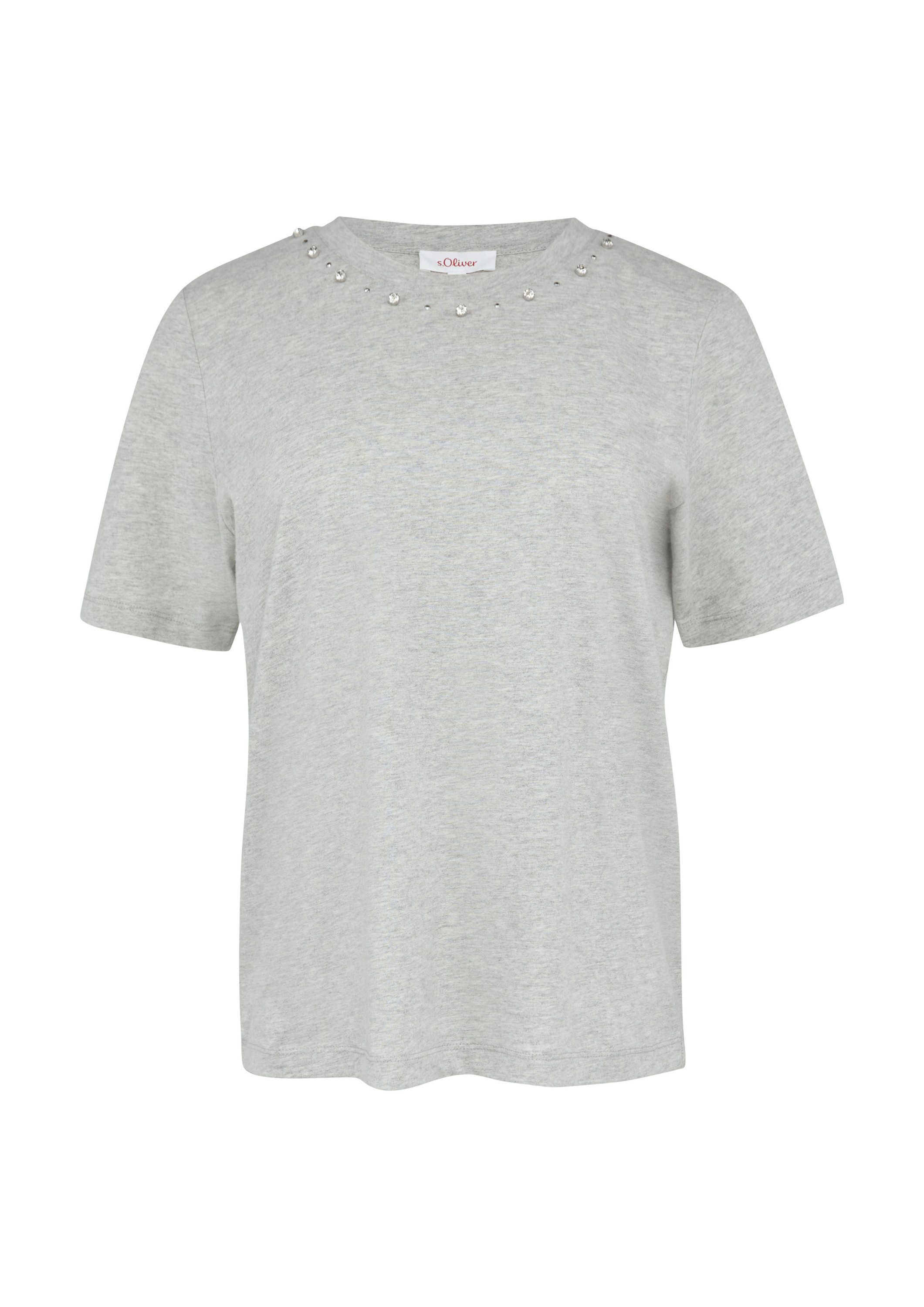 s.Oliver Kurzarmshirt T-Shirt T-Shirt aus Baumwolle günstig online kaufen