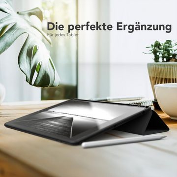 EAZY CASE Tablet-Hülle Penholder Smartcase für iPad 7. / 8. / 9. Gen. 10,2 Zoll, Hülle Schutzhülle mit Sleep Wake Up Funktion Etui zum Klappen Schwarz