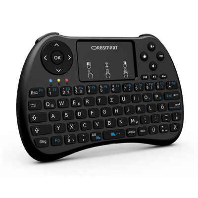 Orbsmart »AM-2« Wireless-Tastatur (kabellos, mit integrierten Touchpad und LED-Beleuchtung)