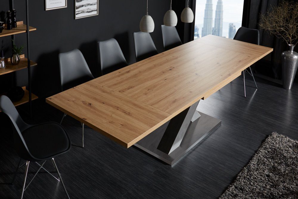 riess-ambiente Esstisch MONTREAL 180-280cm natur / grau (Einzelartikel, 1-S günstig online kaufen