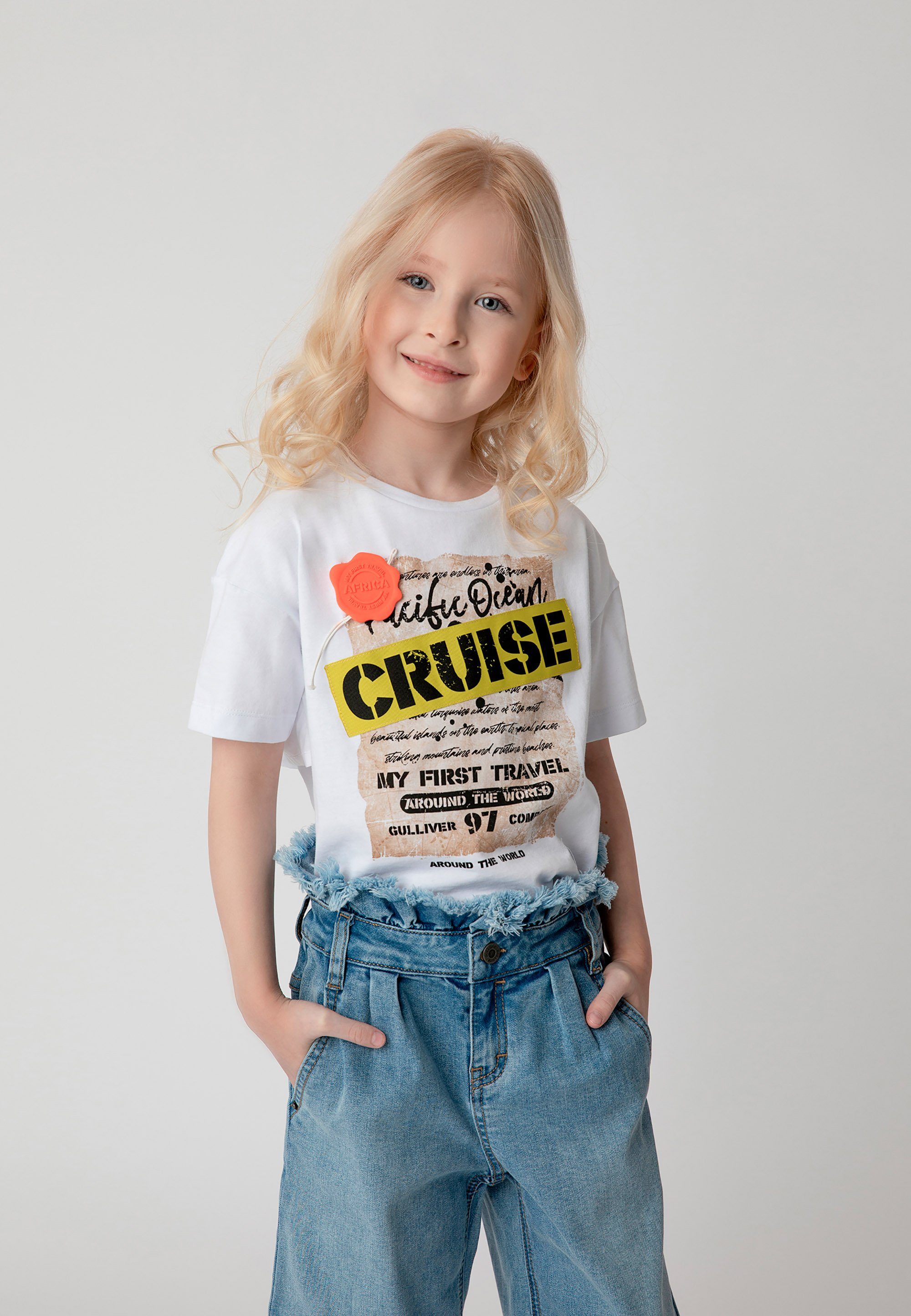Kinder Kids (Gr. 92 -146) Gulliver T-Shirt mit Print und Rüschen