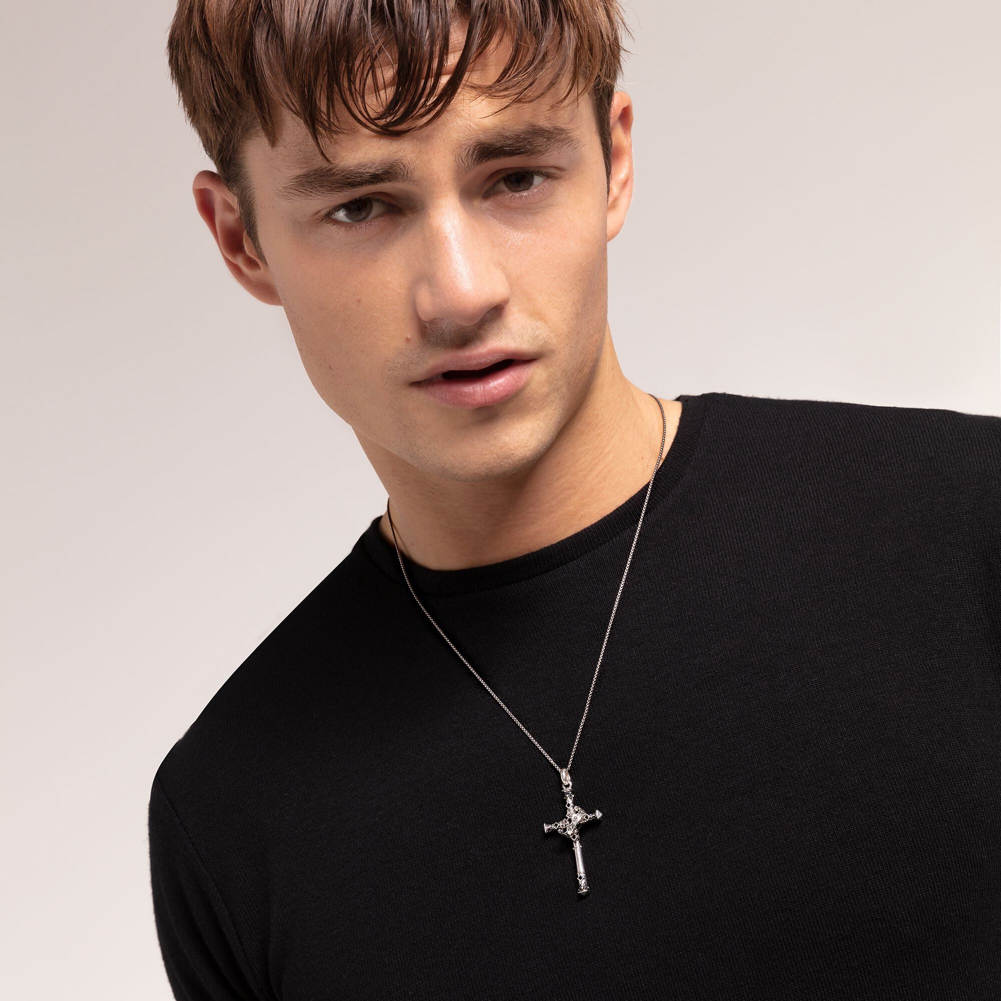 THOMAS SABO Kettenanhänger THOMAS SABO Anhänger Kreuz & Krone