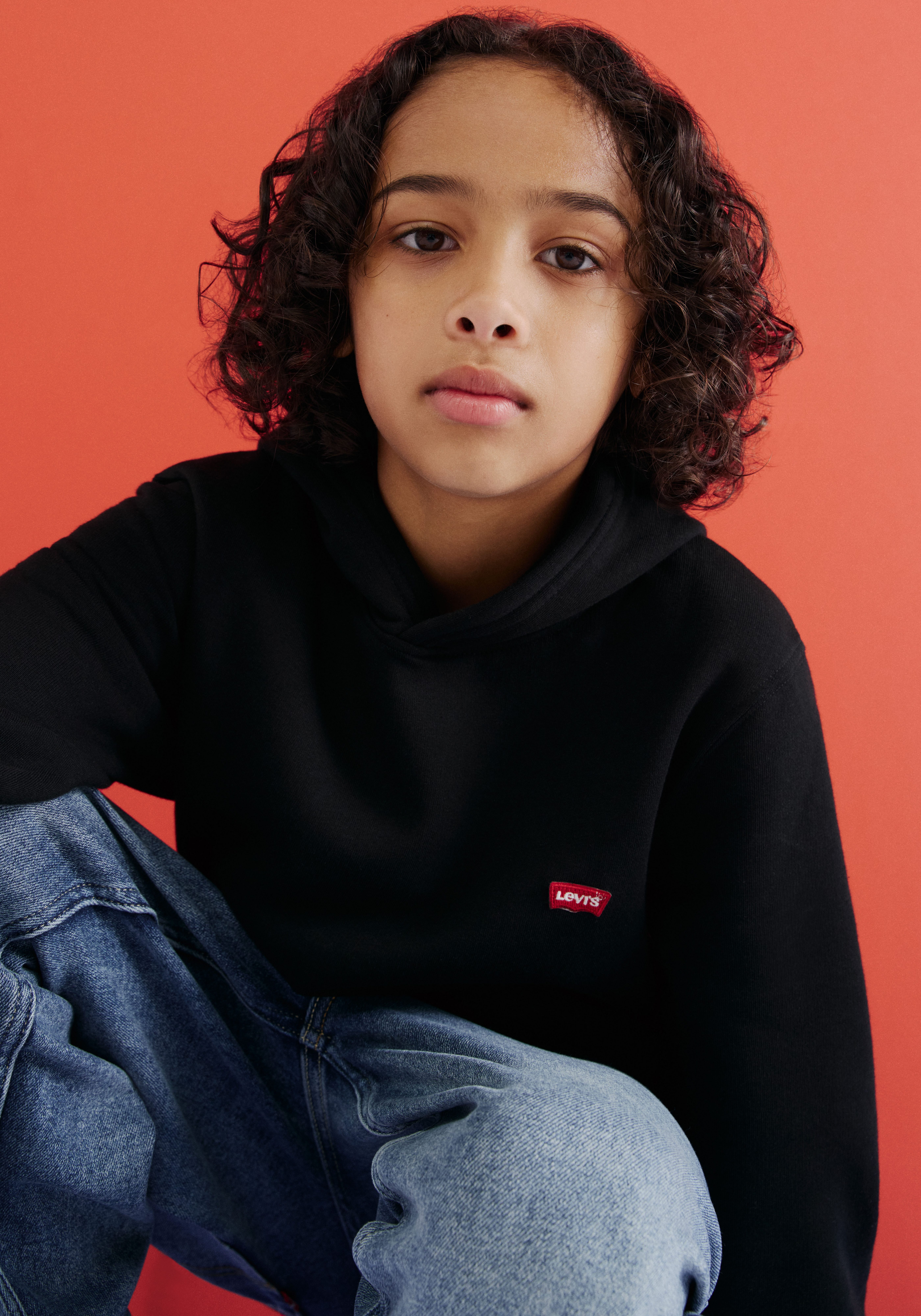 Levi's® Kids Hoodie LVB MINI BATWING PULL OVER HOO for BOYS