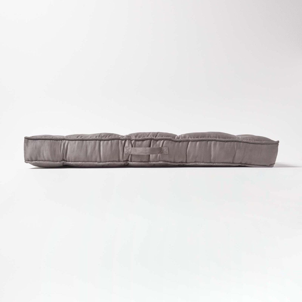 Homescapes Sitzkissen Sofa-Auflage 100 x 48 cm mit Veloursbezug – dickes Sitzkissen grau – Bild 5 von 5