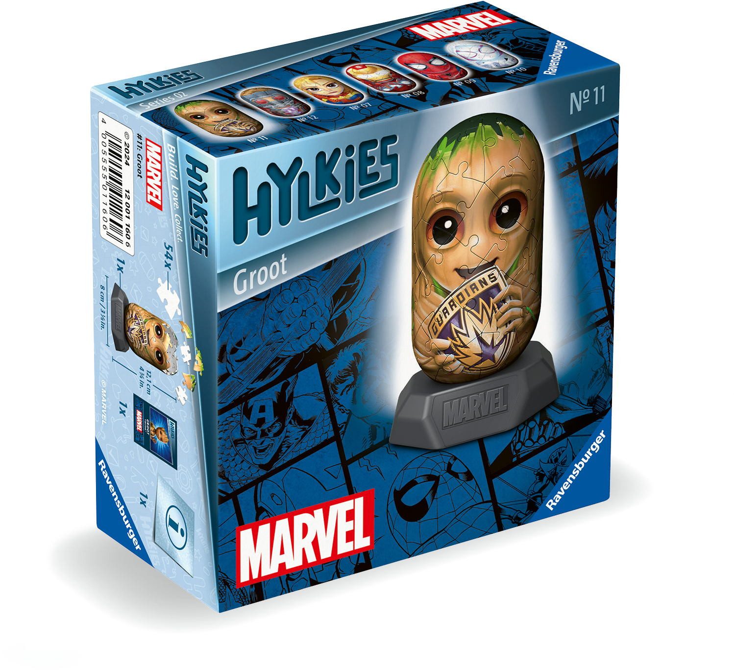 Ravensburger Puzzle 54 Teile 3D Puzzle Marvel Groot 12001160, Puzzleteile