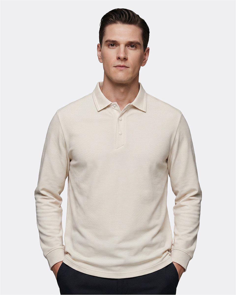 Langarm-Poloshirt