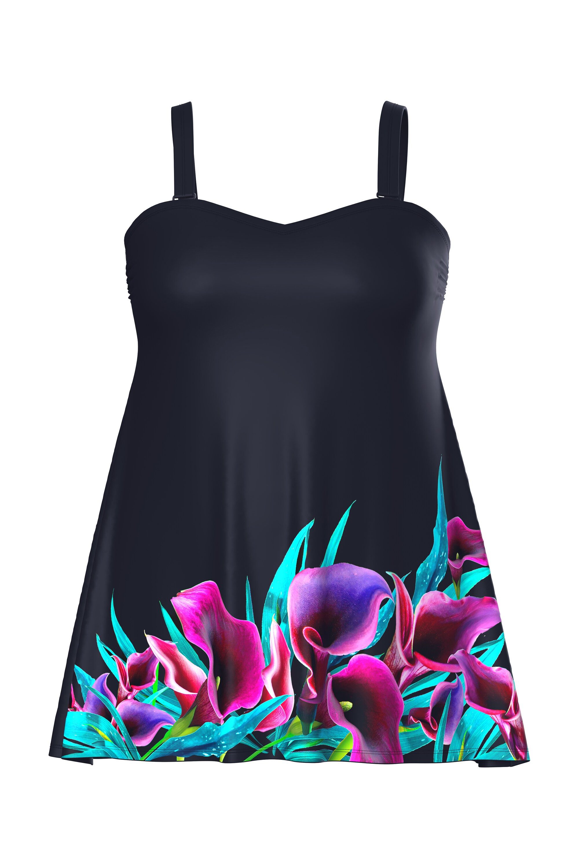 Ulla Popken Badekleid Badekleid Calla Softcups Träger verstellbar