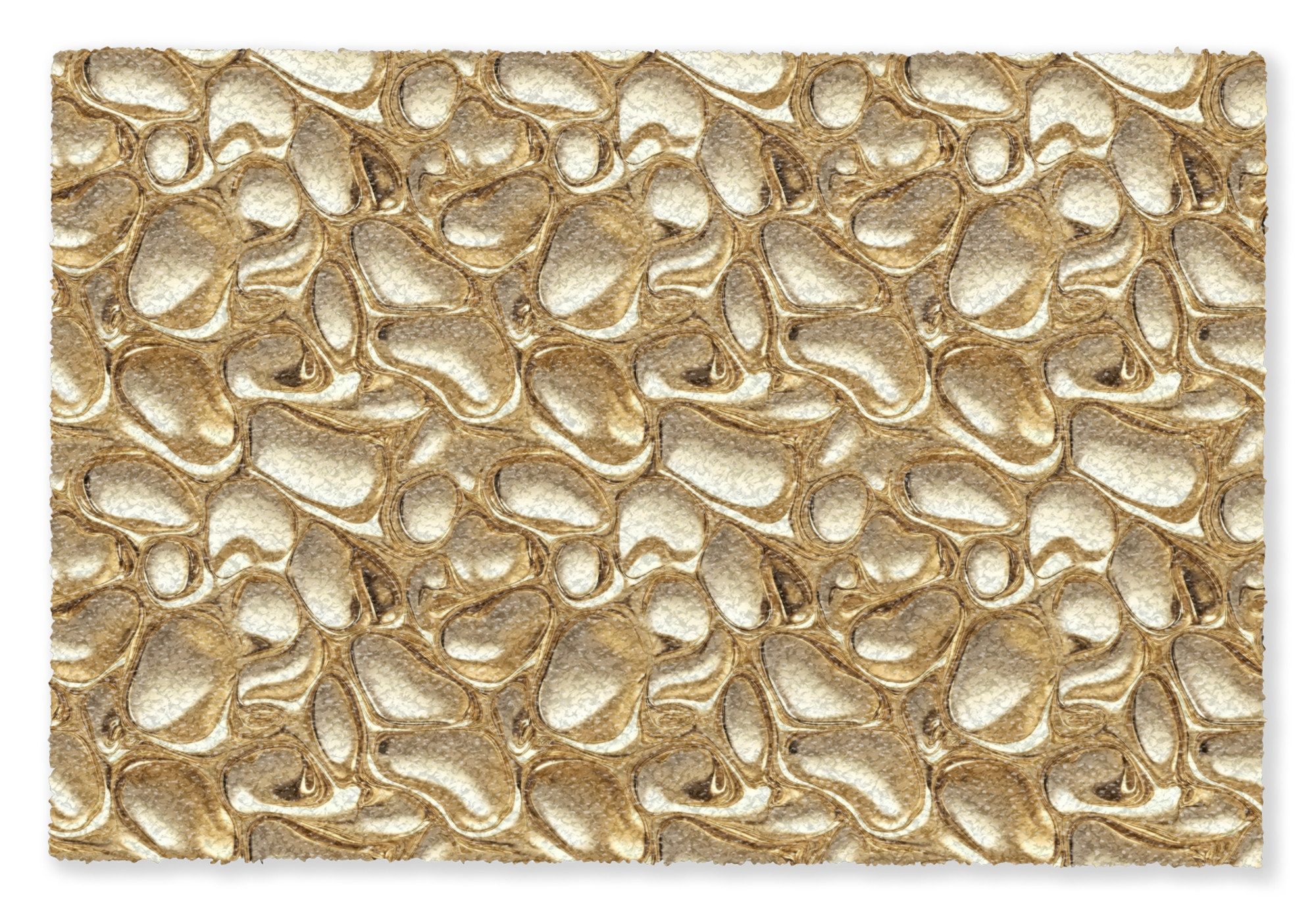 MuchoWow Fußmatte Abstrakt - Modern - Gold, Rechteckig, innen Schmutzfangmatte, Tür, Schmutzfänger Flur, Teppich 60x40 cm