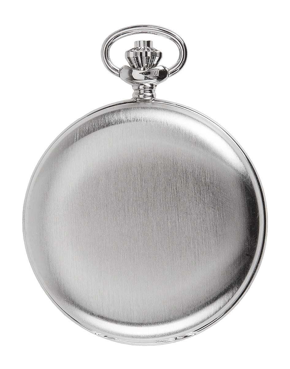 Hermann Jäckle Taschenuhr Todtnau Quarz 50 mm, Mineralglas, mit Kette und Reiseetui