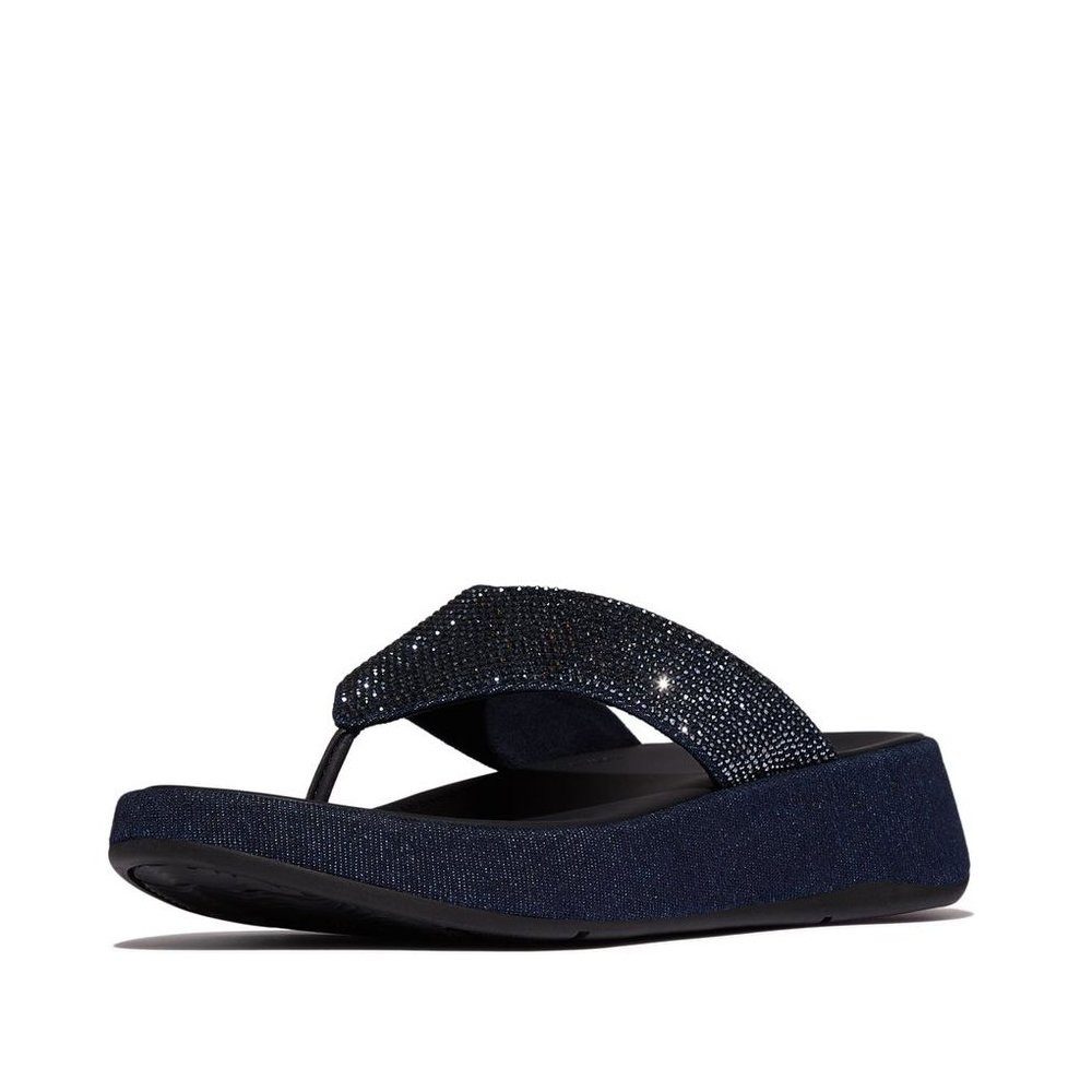 Fitflop F-Mode Toe Post - Denim And Hotfix Sandale