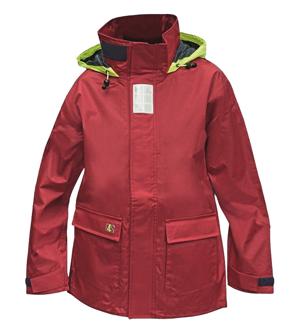 crazy4sailing Regenjacke Kinder Columbia Segeljacke Rot