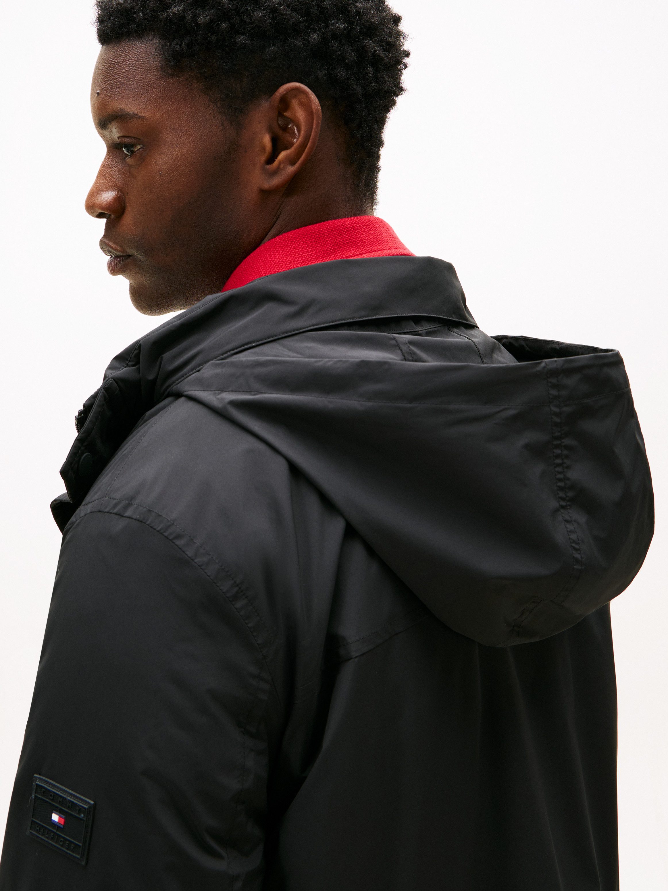 Tommy Hilfiger Fieldjacket LW PACKABLE im Kragen verstaubare Kapuze, normale Passform