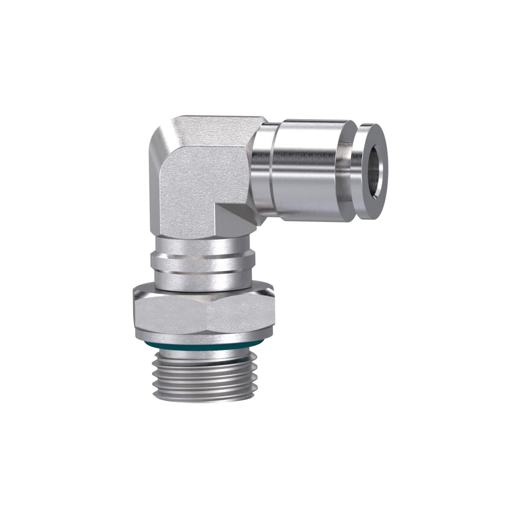 RIEGLER Schnellkupplung Riegler L-Steckverschraubung, drehbar, G 3/8 a., Schlauch-Ã˜ 8, ES 1.4