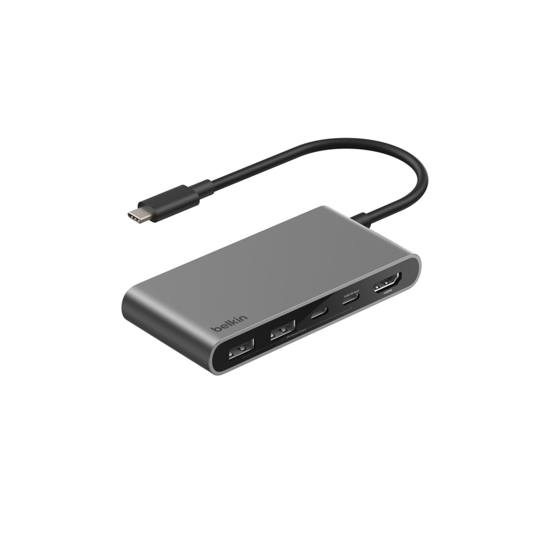 Belkin Laptop-Dockingstation Connect 5-Port-USB-C-Hub mit zwei USB-C-Anschlüssen
