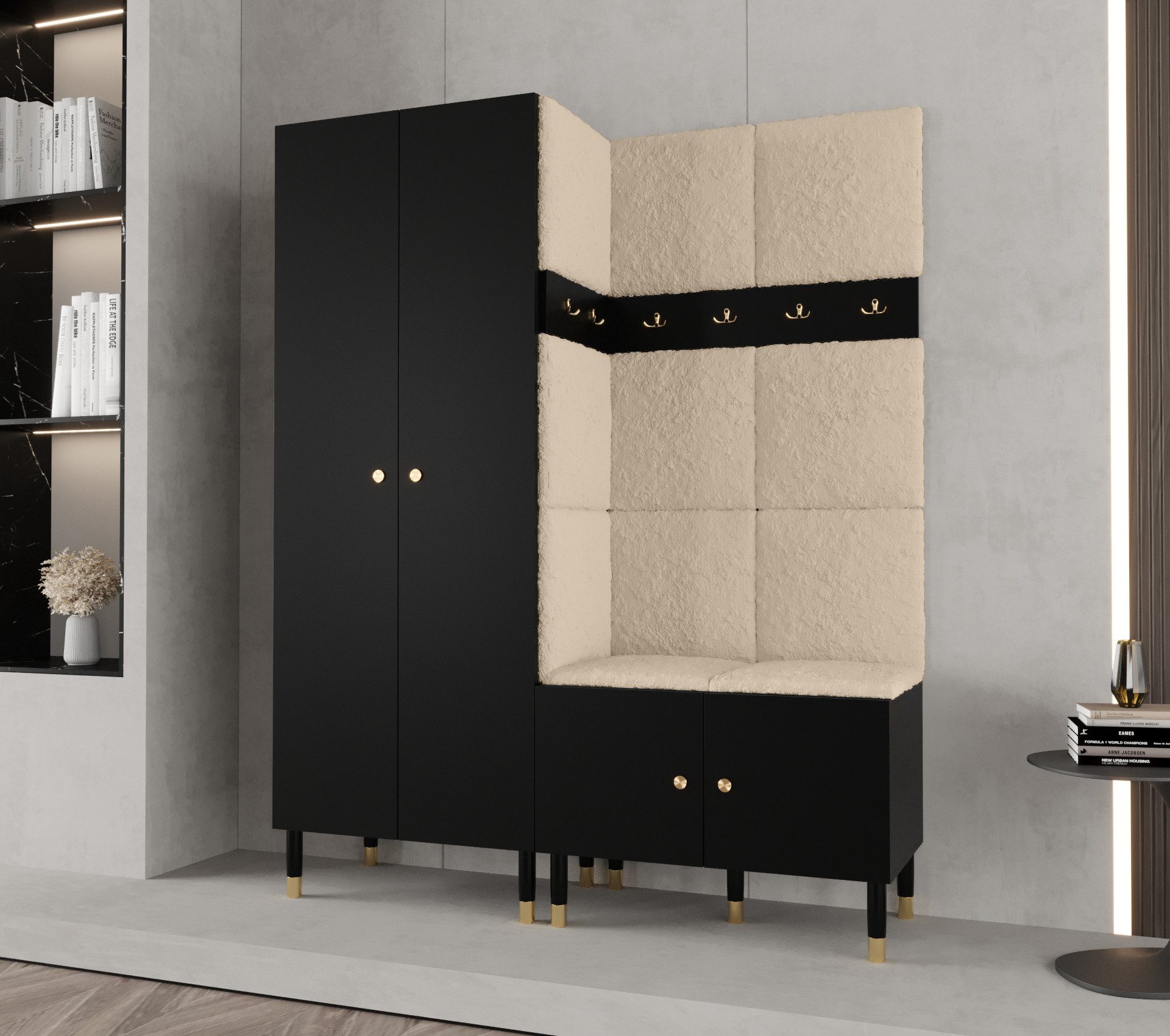 ABIKS MÖBEL Kompaktgarderobe PALERMO Set 2 günstig online kaufen