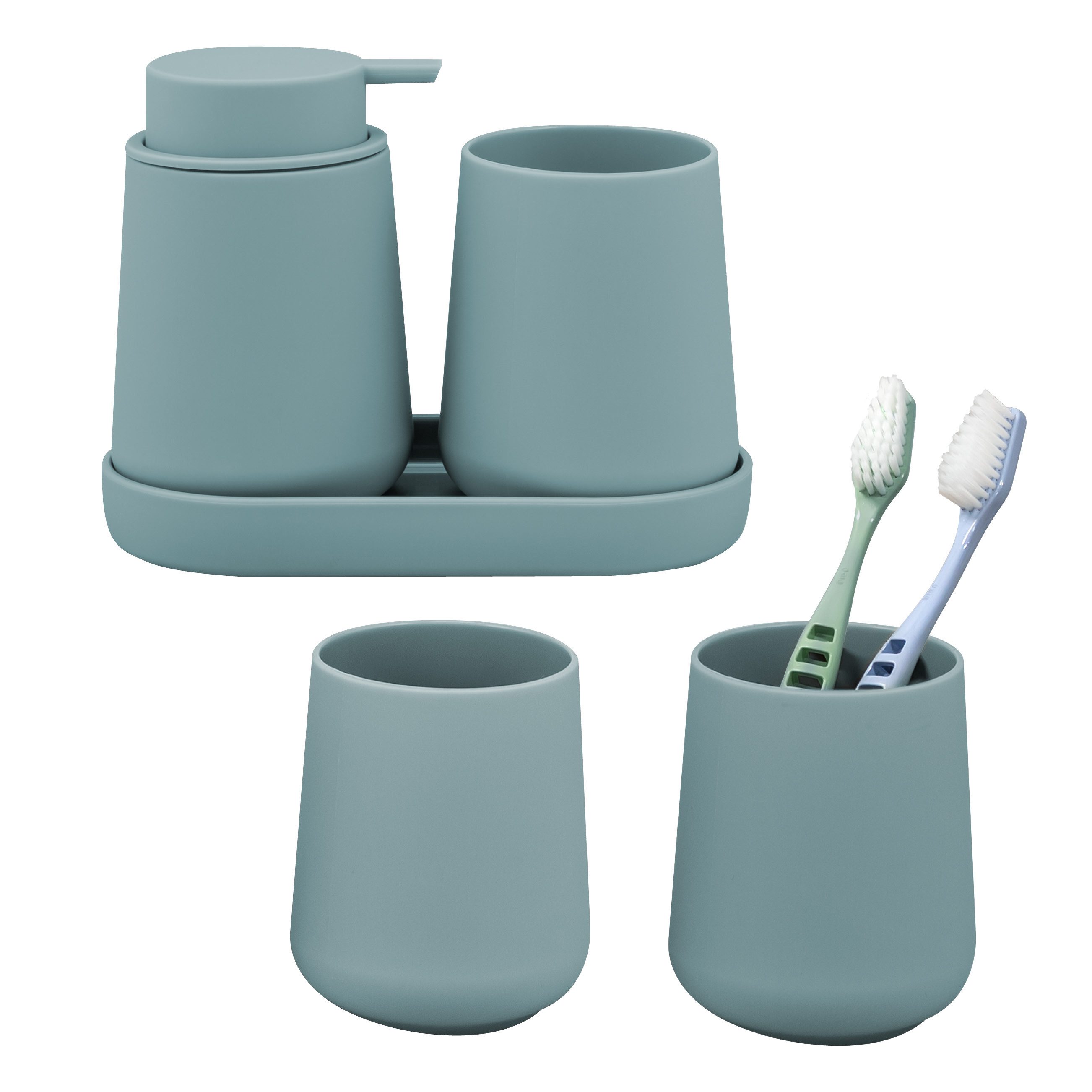 eluno Badaccessoire-Set TESERO 5tlg. Soft-Touch
