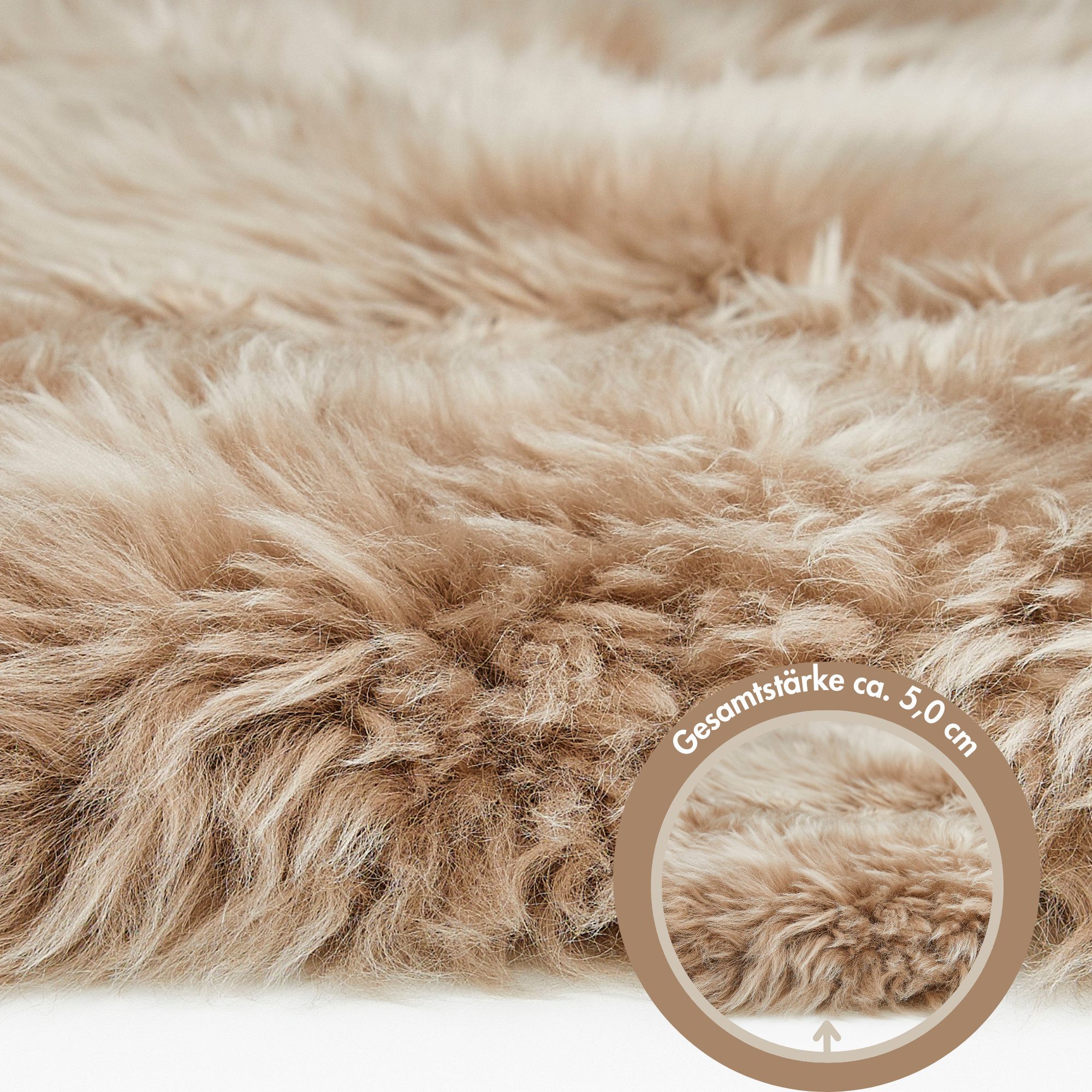 LUXOR living Fellteppich Schaffell Namika, fellförmig, Höhe: 50 mm, echtes Lammfell, weich & flauschig, große Farbauswahl, in 2 Größen – Bild 5 von 5