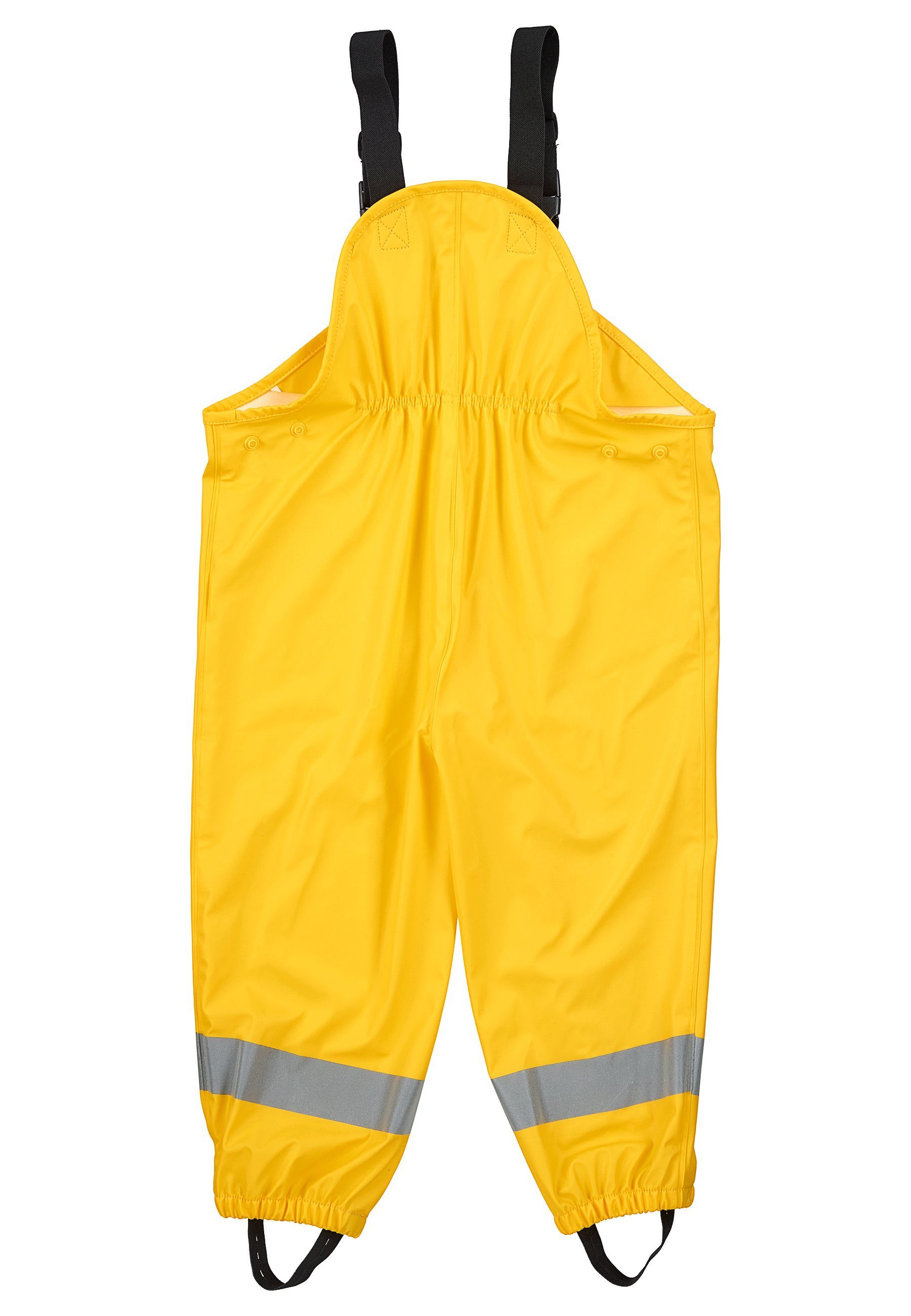 Motiven) mit Regenhose Hosenträger Druckknöpfen, mit mit Reflektoren, süßen Kinder Sterntaler® (1-tlg., Regenträgerhose ungefüttert Regenträgerhose gelb Regenhose Matschhosenträger verstellbar