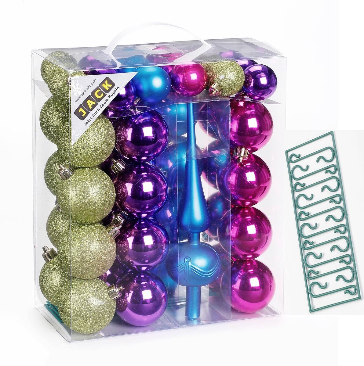 JACK Christbaumschmuck JACK by Inge 47x Kunststoff Christbaumkugeln Ø 4+6cm günstig online kaufen