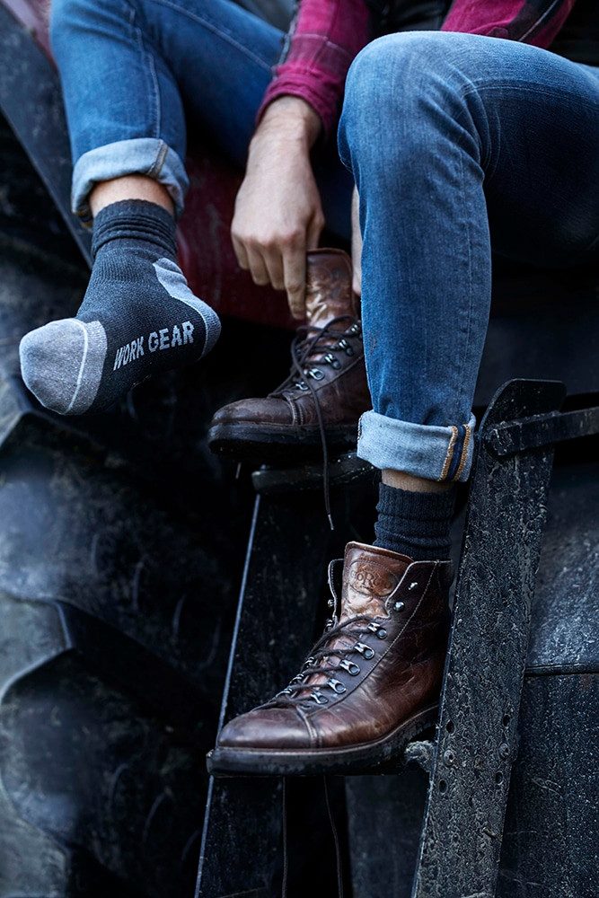 Apollo Socken ARBEITSSOCKEN, 12 PAAR (12-Paar) Extraverstärkung von Ferse und Spitze für Langlebigkeit