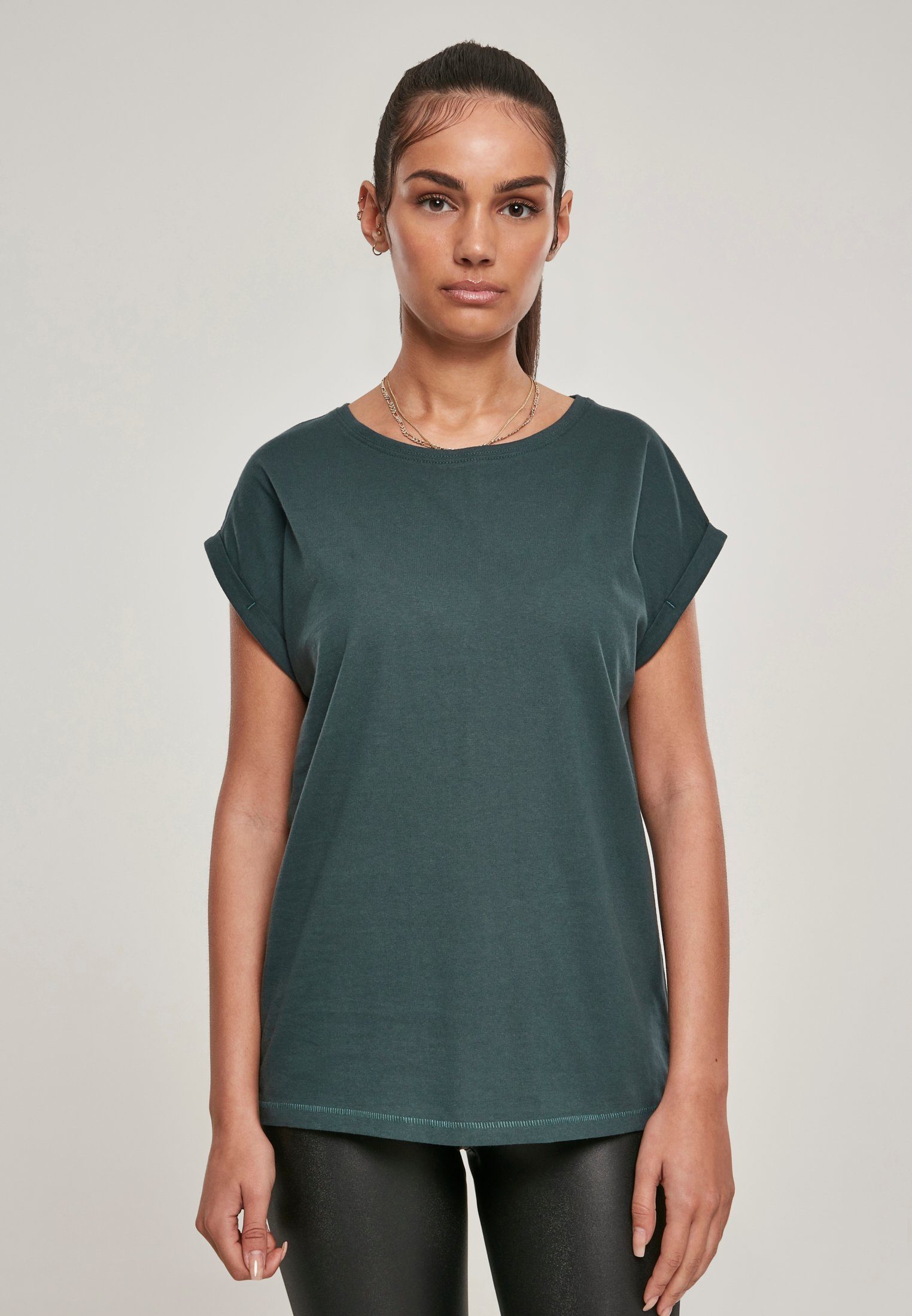 Shoulder bottlegreen T-Shirt Extended TB771 URBAN CLASSICS
