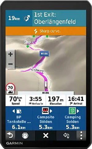 lebenslanger (inklusive 890 Garmin Camper Kartenupdates) Navigationsgerät