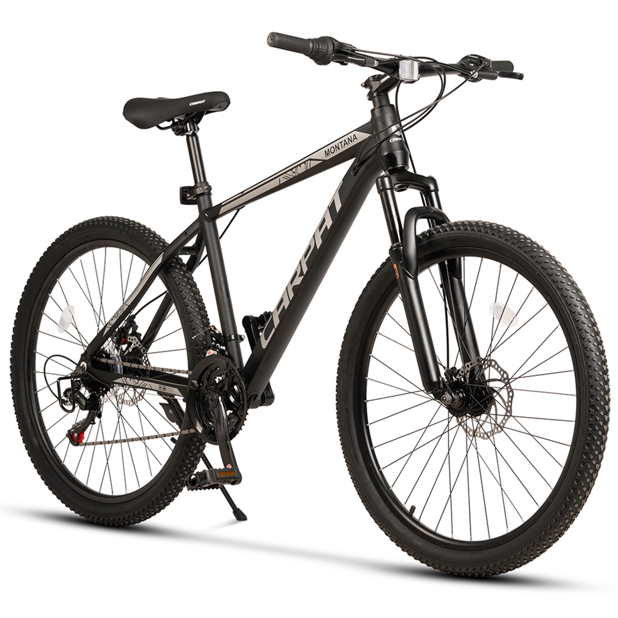 CARPAT SPORT Mountainbike 24 26 29 Zoll Fahrrad für Herren Damen, Mädchen und Jungen, 21 Gang Shimano TZ Schaltwerk, Kettenschaltung, Aluminium Rahmen, Jugendfahrrad MTB Hardtail Kinder Fahrrad
