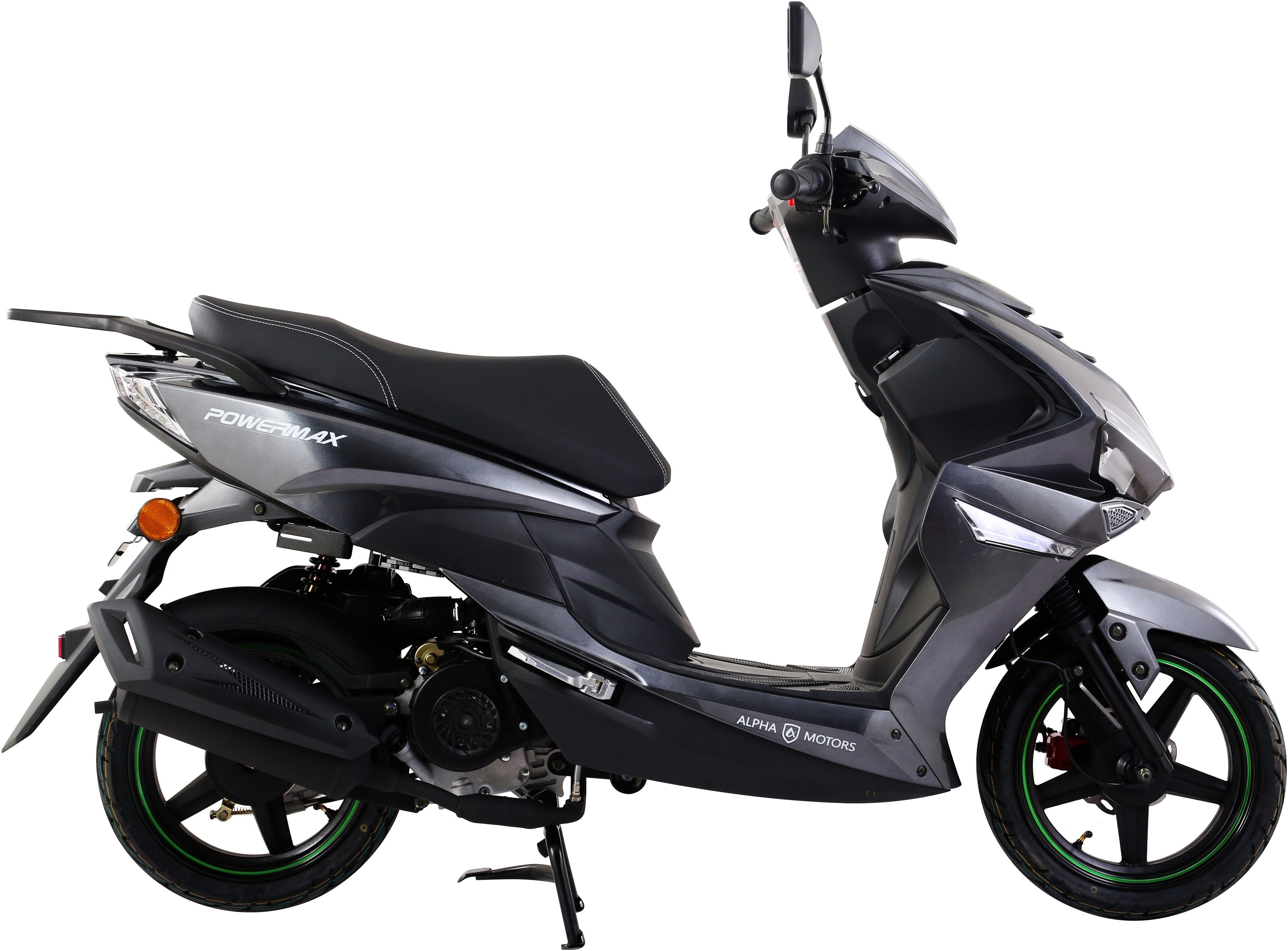Alpha Motors Motorroller Powermax 50 ccm 45 kmh EURO 5 (mit/ohne Topcase), 50 ccm, 45 km/h, Euro 5