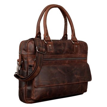 STILORD Laptoptasche "Evan" Ledertasche Umhängetasche