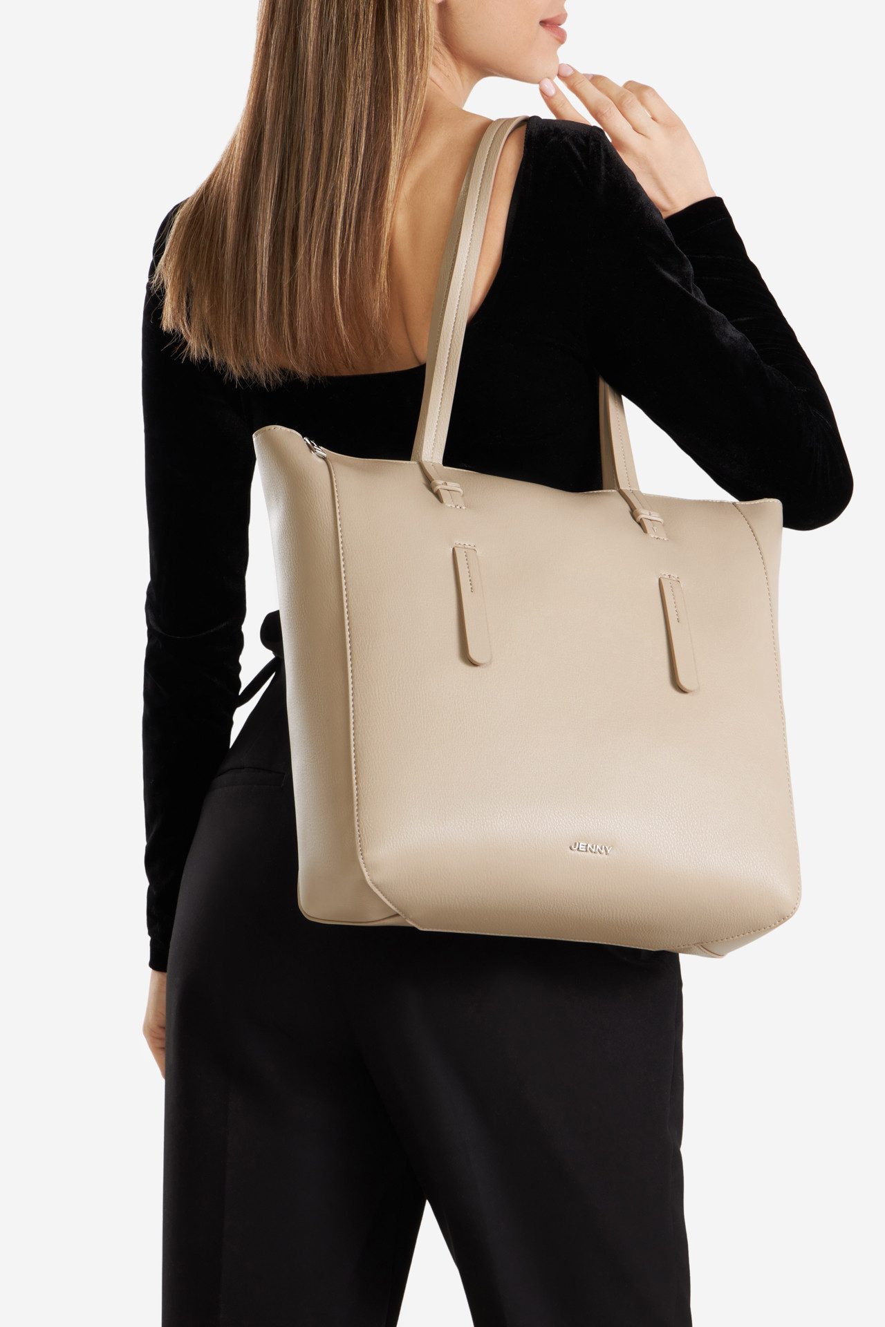 Handtasche JENNY Große Shoppertasche JNY-S-001-07 beige