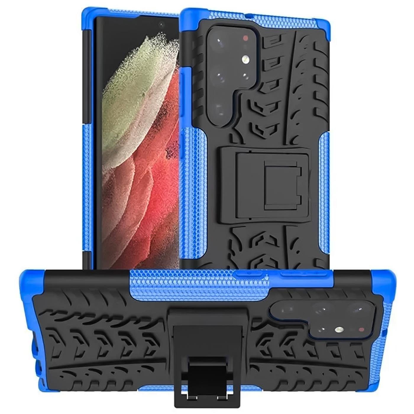 CoolGadget Handyhülle Outdoor Case Hybrid Cover für Samsung Galaxy S22 Ultra 6,8 Zoll, Schutzhülle extrem robust Handy Case für Samsung S22 Ultra Hülle